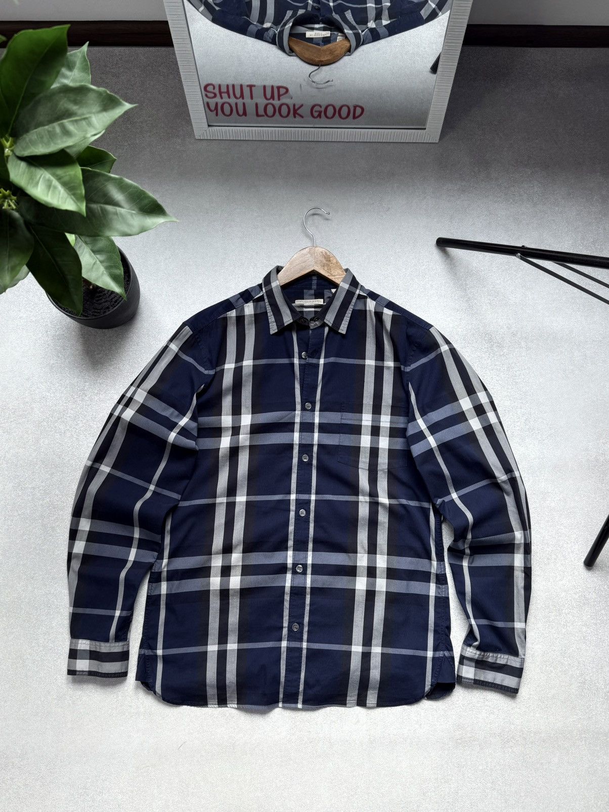 Burberry Burberry Brit Nova Check Button Up Shirt Plaid Long Sleeve Size US M / EU 48-50 / 2 - 1 Thumbnail