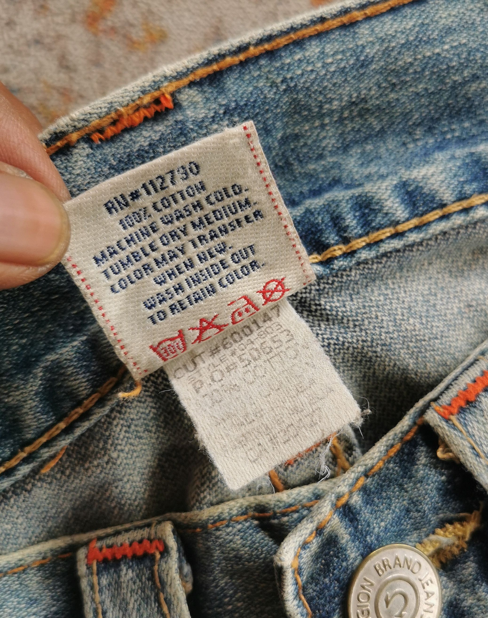 Vintage TRUE RELIGION Flared Distressed Jeans