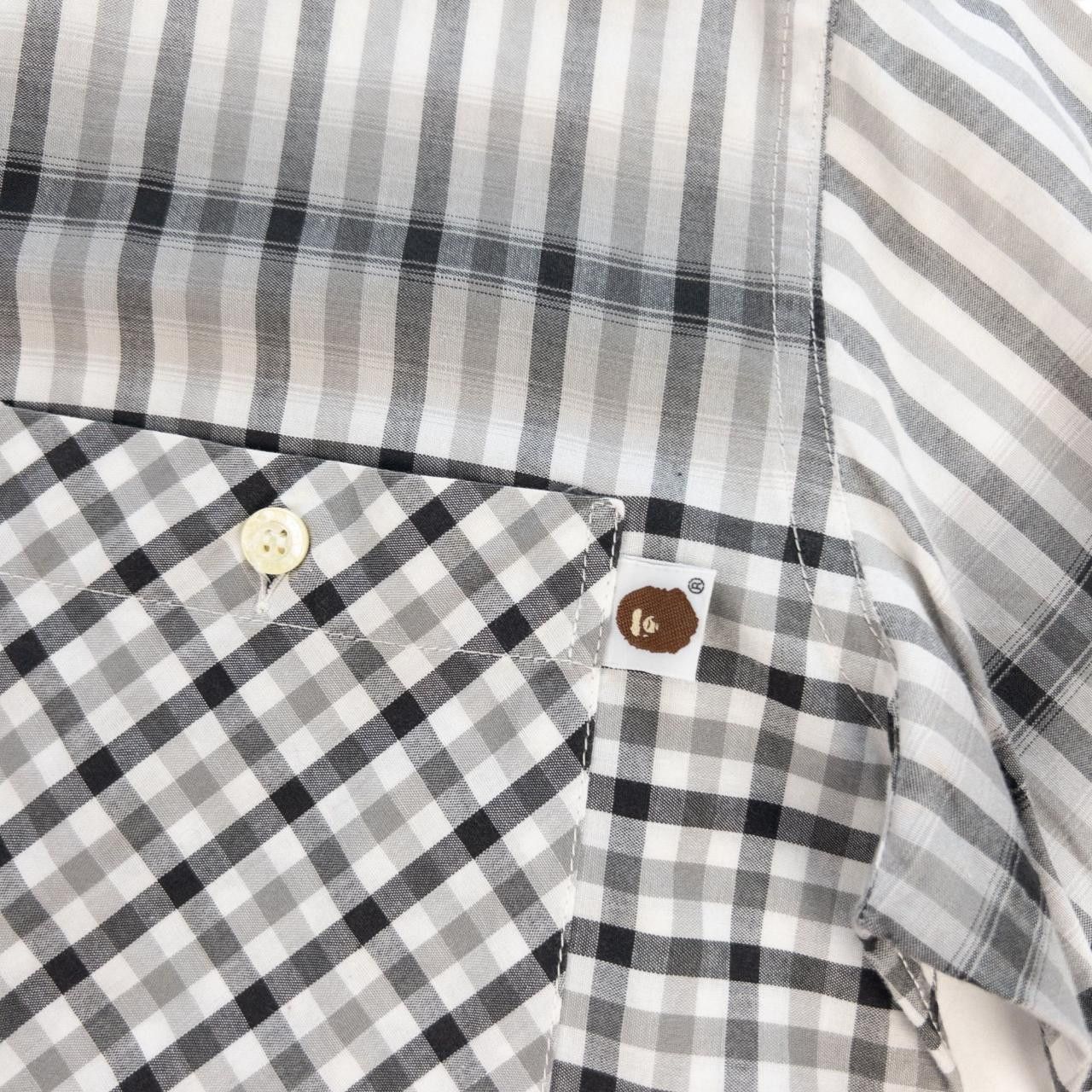 Bape Vintage Bape Check Button Up Shirt Size S Size US S / EU 44-46 / 1 - 6 Thumbnail