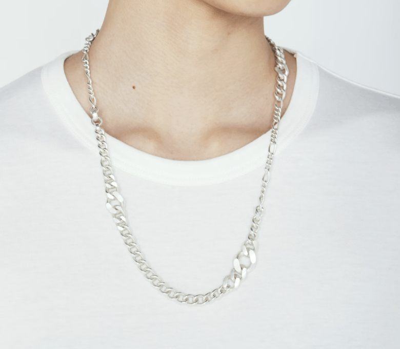 Yohji Yamamoto Yohji Yamamoto BRASS MIXED-CHAIN NECKLACE Size ONE SIZE - 6 Thumbnail