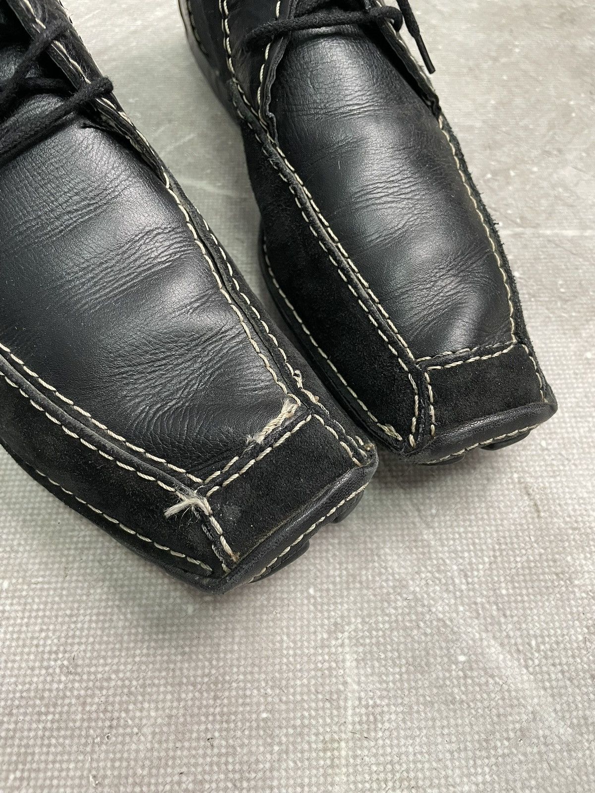 14th Addiction 14thaddiction style stitched leather lace up boots hype y2k Size US 8 / EU 41 - 7 Thumbnail
