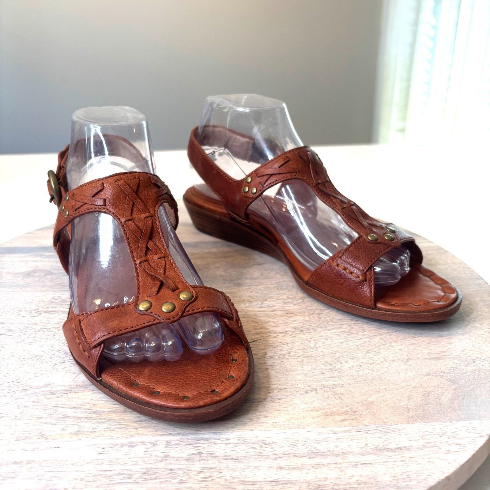Frye Frye Avery Strap Leather Brown Leather Sandals Size 9M 9 M Size US 9 / IT 39 - 2 Thumbnail