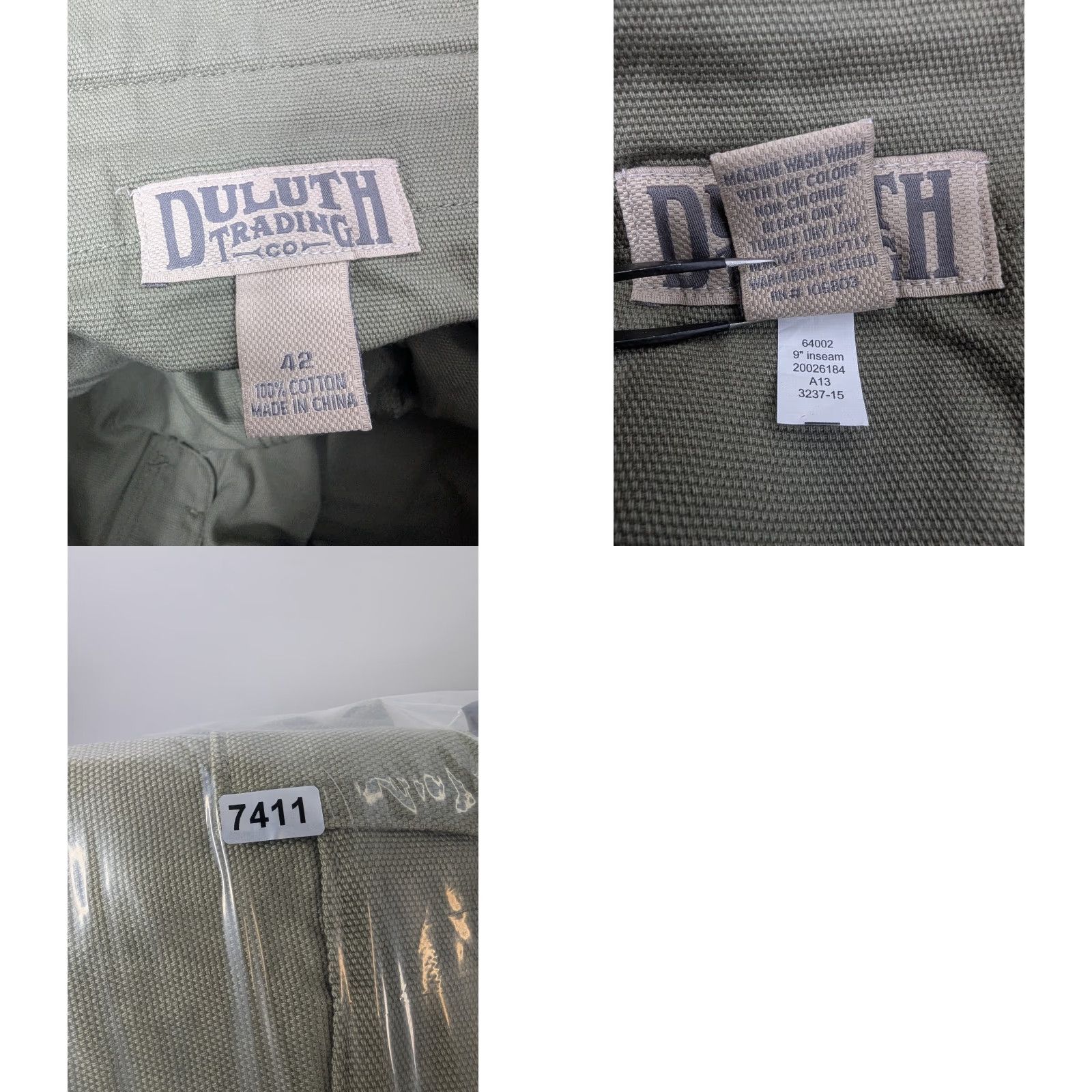 Duluth Trading Company Duluth Trading Mens Shorts 42 Green Cargo Pockets Canvas Lightweight? Heavyweight Workwear Size US 42 / EU 58 - 8 Thumbnail