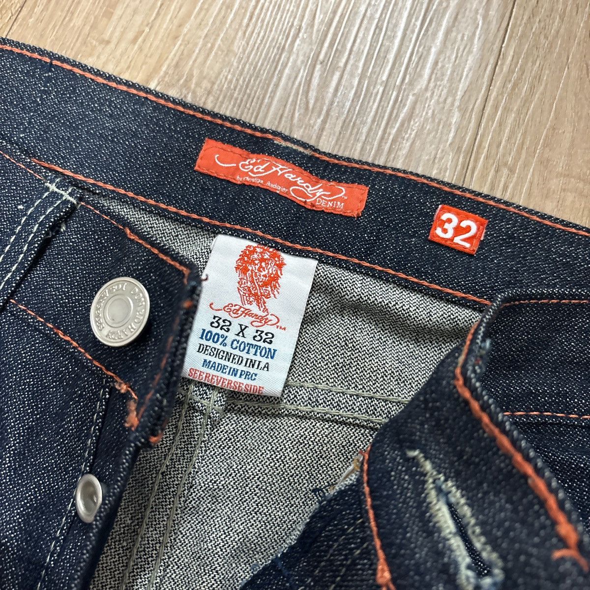 Ed Hardy Ed Hardy Japanese Hannya Embroidery Denim Pants (Y2K) Size US 32 / EU 48 - 5 Thumbnail