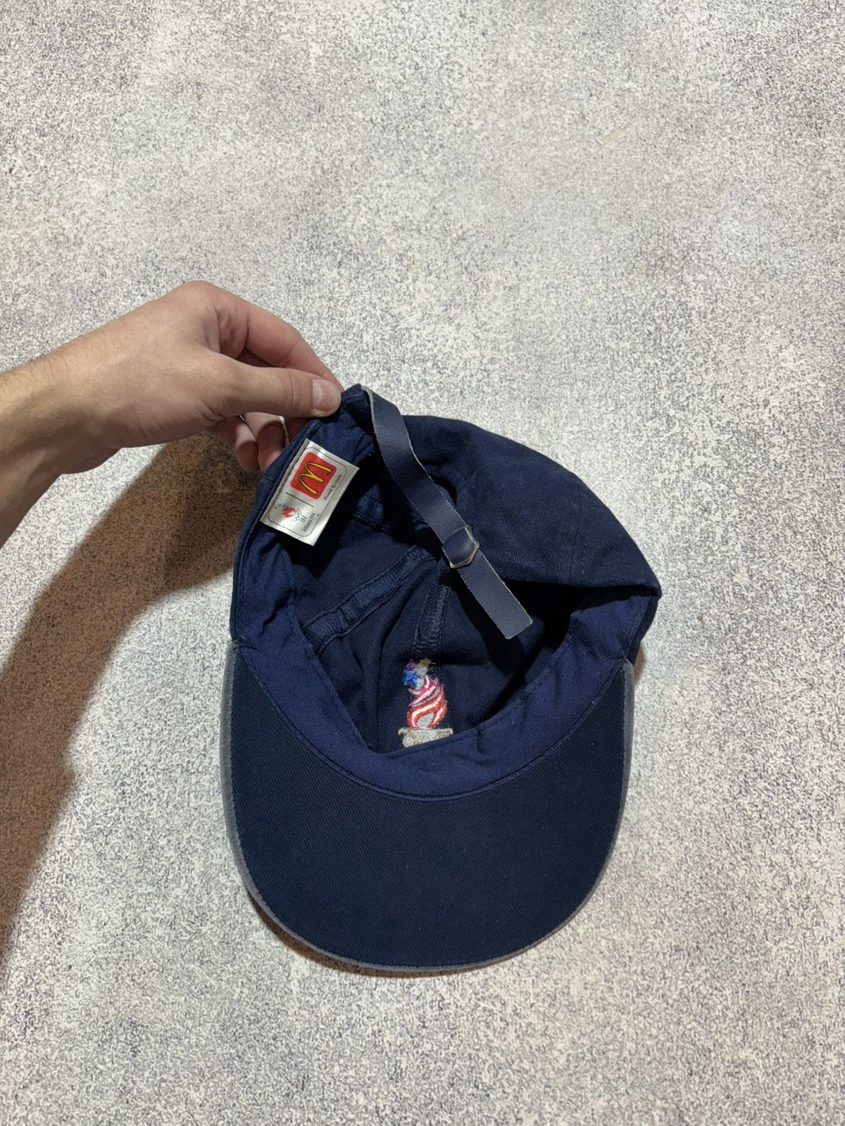 USA Olympics × Vintage NEW RARE VTG 1990s Olympics Atlanta 1996 Champion Strap Hat Size ONE SIZE - 6 Thumbnail