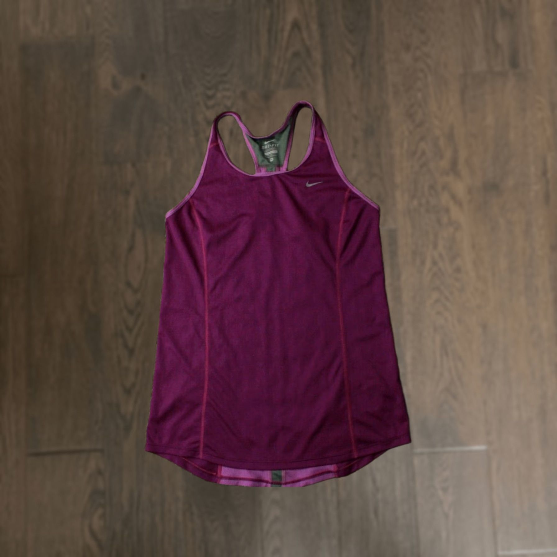 Nike NIKE DRI-FIT ORIGINAL 2014 RUN RUNNING WOMEN VEST SLEEveless SHIRT JERSEY SIZE M violet gray Women T-Shirt Running 2014 Summer Size M / US 6-8 / IT 42-44 - 1 Thumbnail