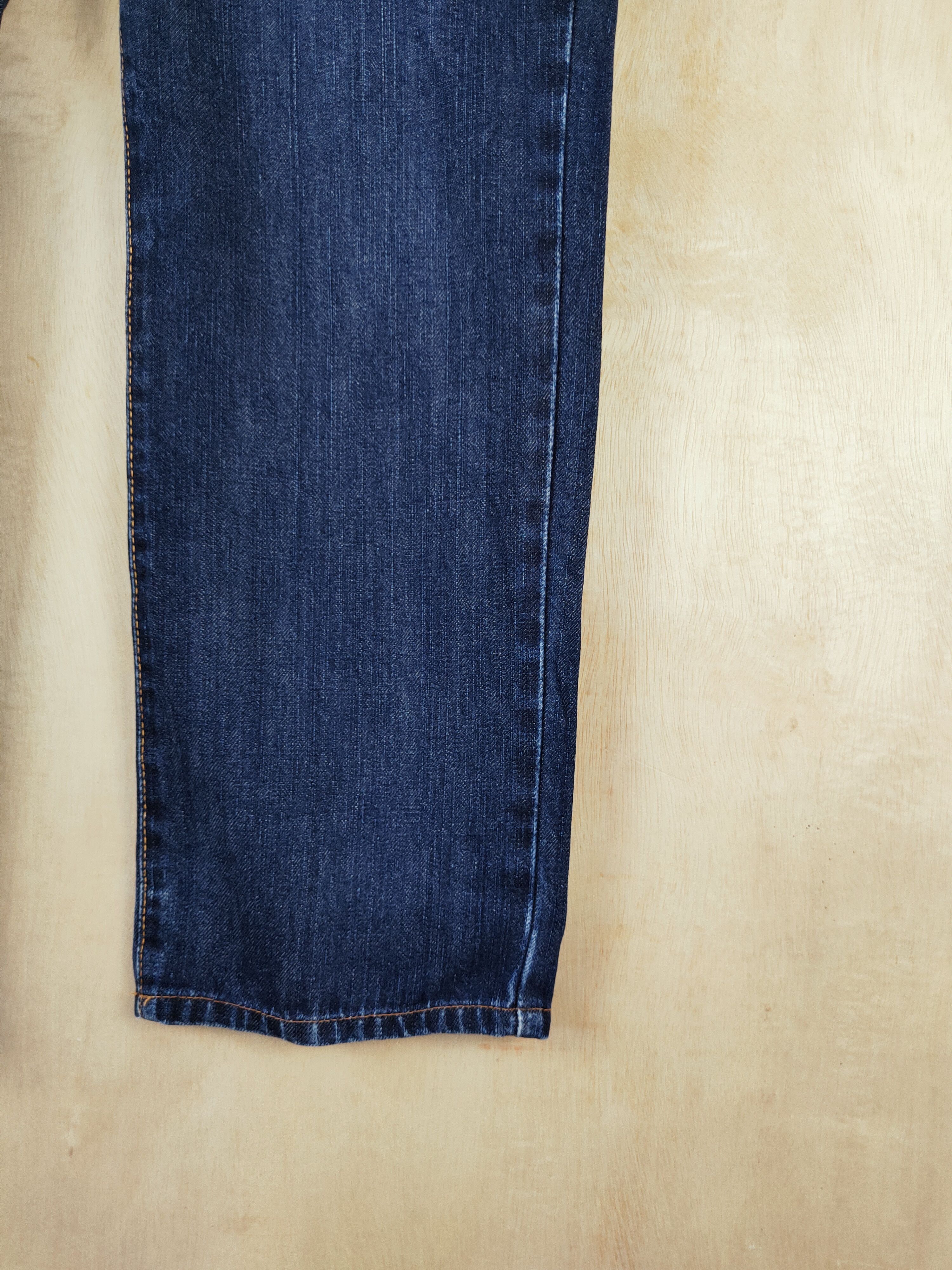 Edwin Edwin Dark Blue Distressed Ripped Jeans #S2661 Size US 33 - 6 Thumbnail