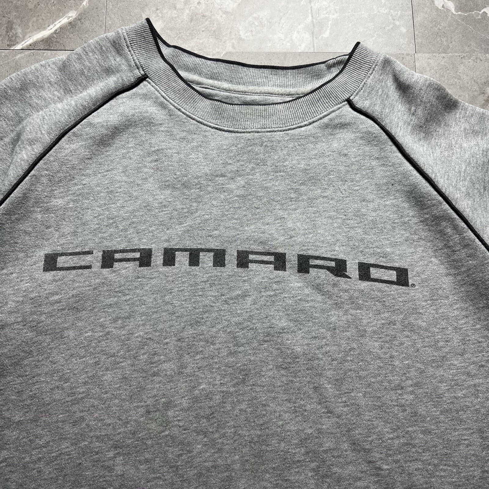 Antigua Y2K Camaro Spell Out Antigua Light Grey Sweatshirt Mens XL Size US XL / EU 56 / 4 - 4 Thumbnail