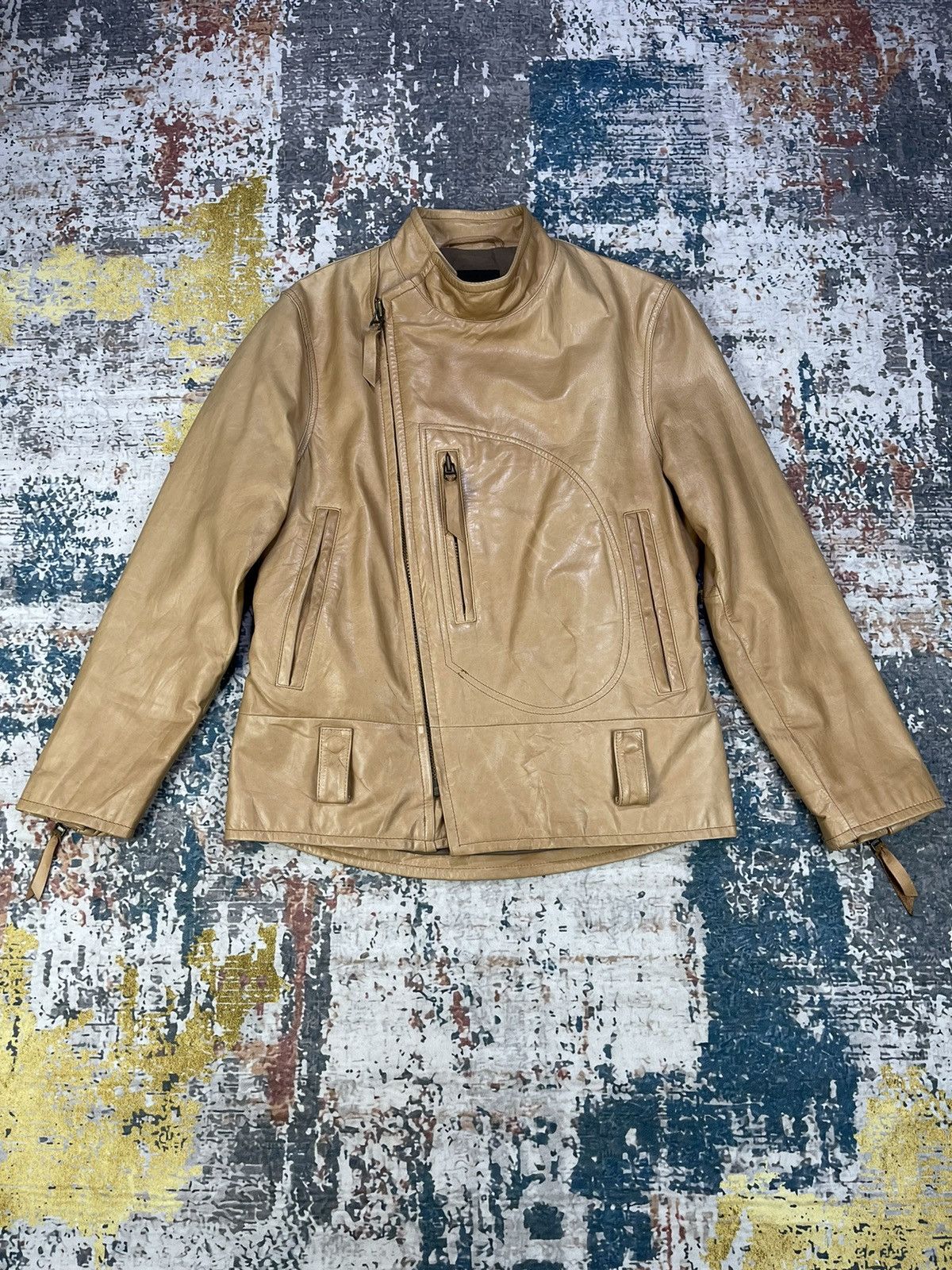 Genuine Leather Crow’s Nest Assymetric Rider Leather Jackets Size US M / EU 48-50 / 2 - 1 Thumbnail