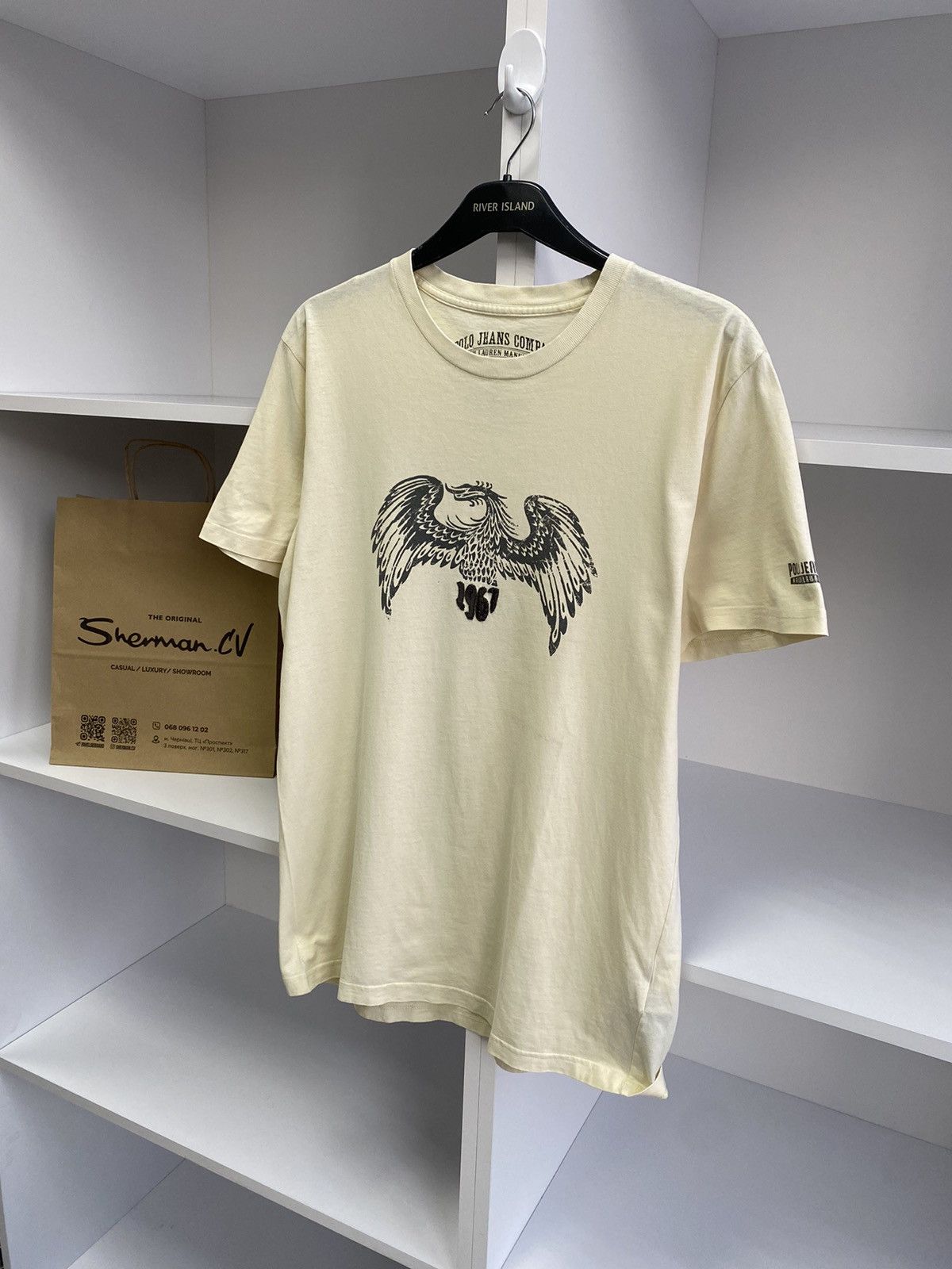 Polo Ralph Lauren × Vintage Vintage Polo Jeans Company Archival Y2K T-Shirt Size US M / EU 48-50 / 2 - 3 Thumbnail
