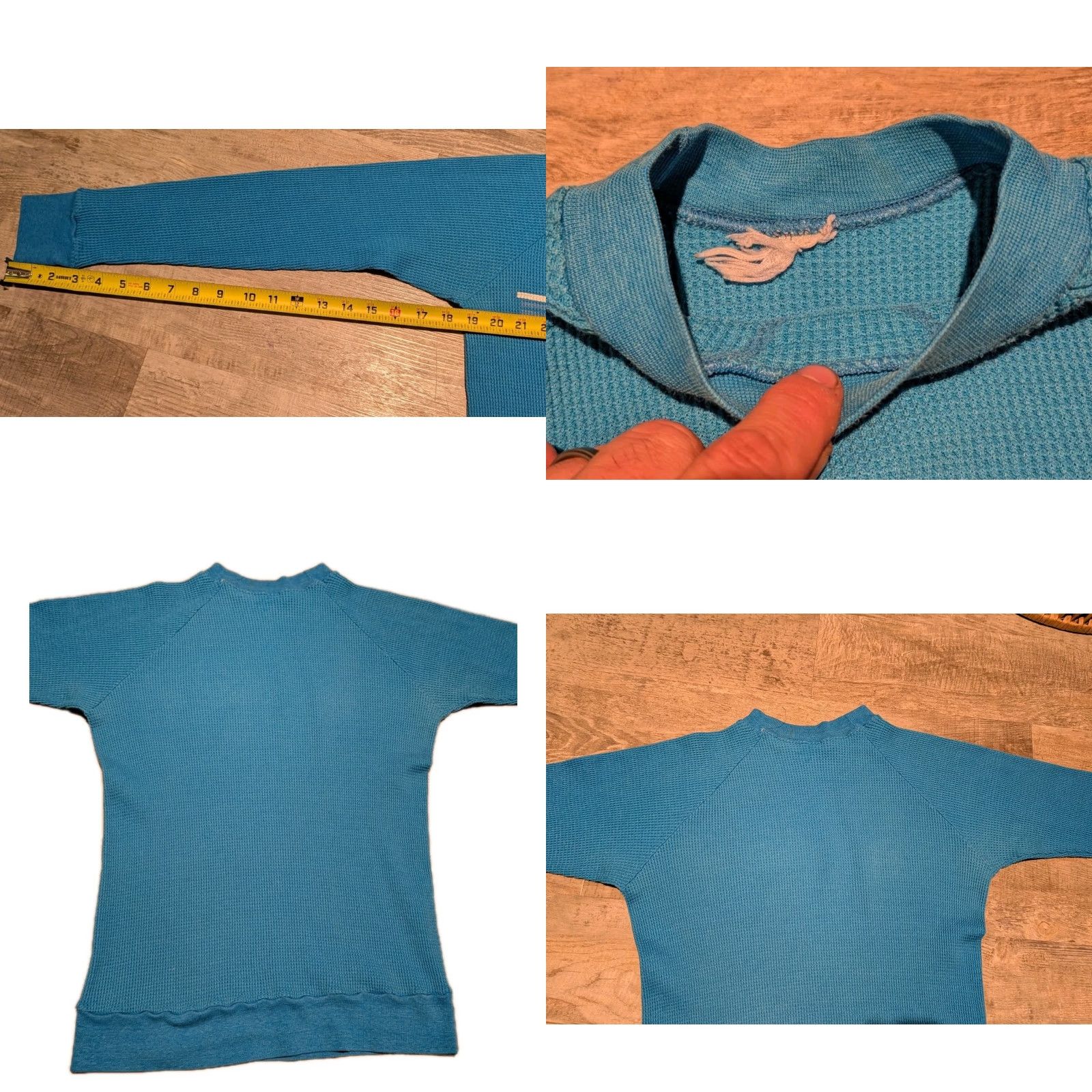 Vintage VINTAGE Breckenridge Ski Shirt Women's Blue Waffle Knit Long Sleeve Crew Neck Size S 80s Size S / US 4 / IT 40 - 8 Thumbnail