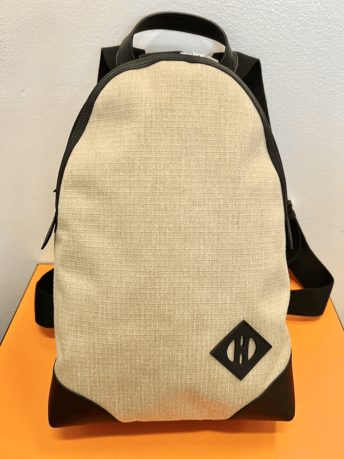 HERMES ALLBACK Bivouac Canvas Swift Calfskin Backpack $6700