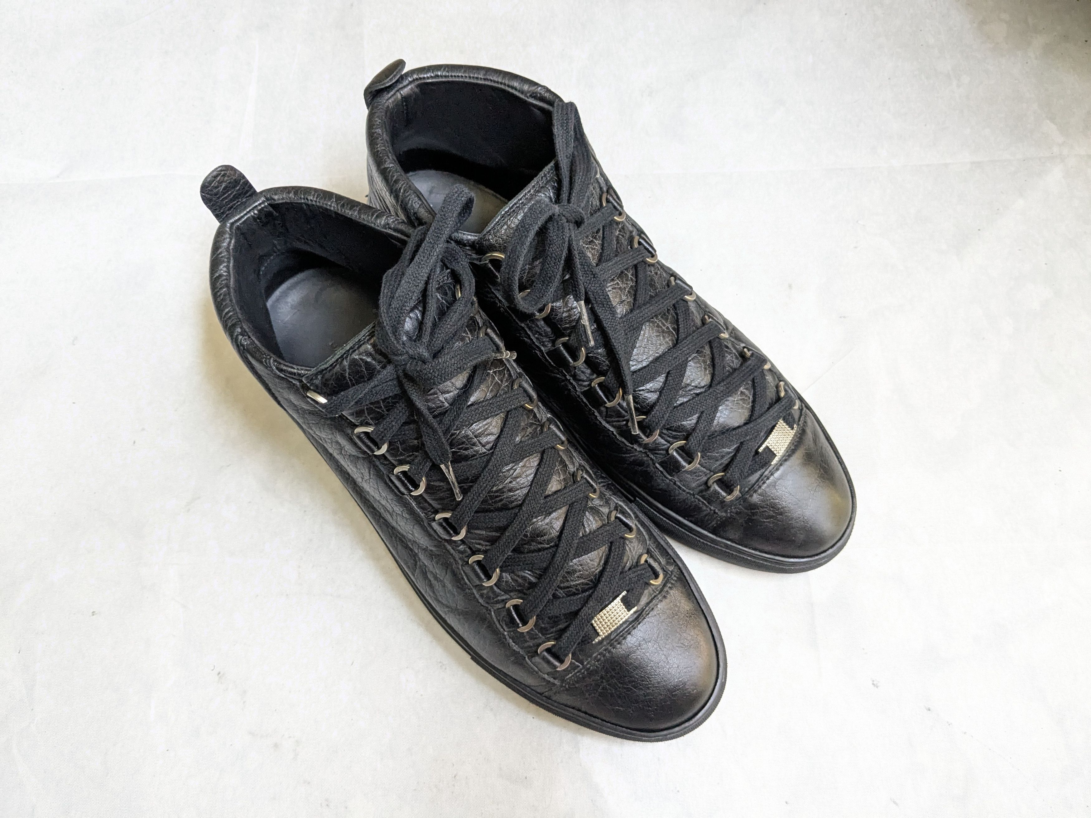 Balenciaga Balenciaga Arena High top in Black 10 leather Size US 10 / EU 43 - 2 Thumbnail