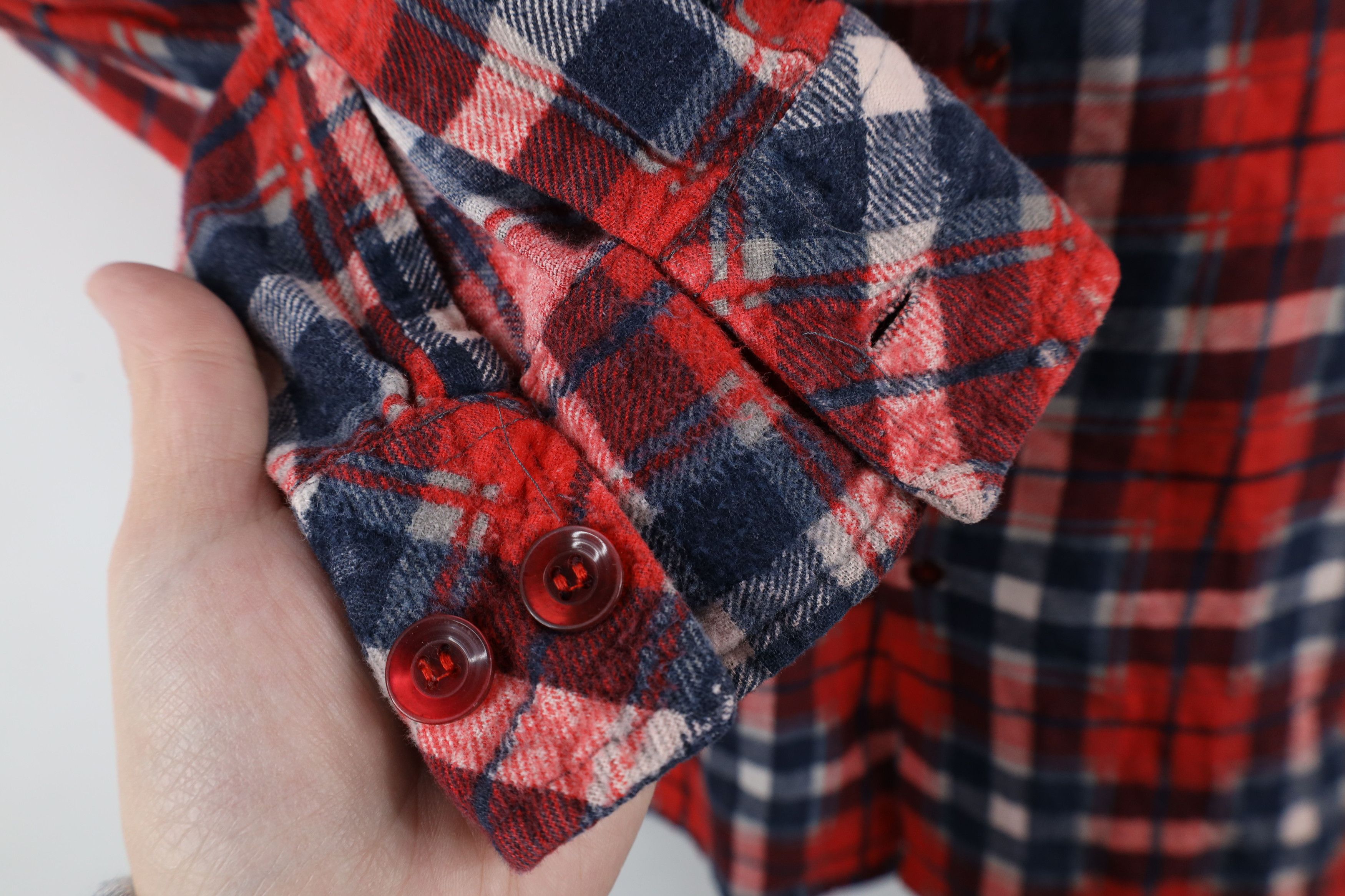 Vintage Vintage 70s Streetwear Flannel Collared Button Shirt Plaid Size US M / EU 48-50 / 2 - 7 Thumbnail