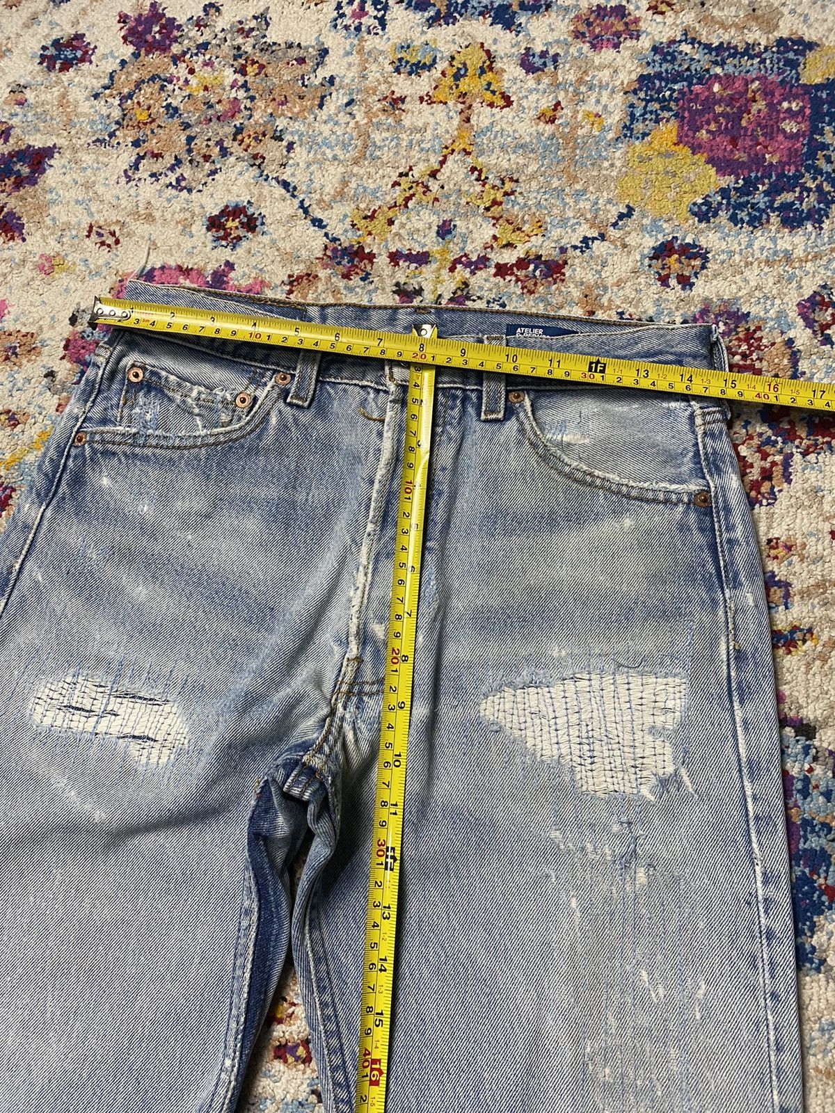 Atelier & Repairs × Levi's Atelier & Repairs Levi's 501 Rework Distressed Crop Shorts Size US 30 / EU 46 - 14 Thumbnail