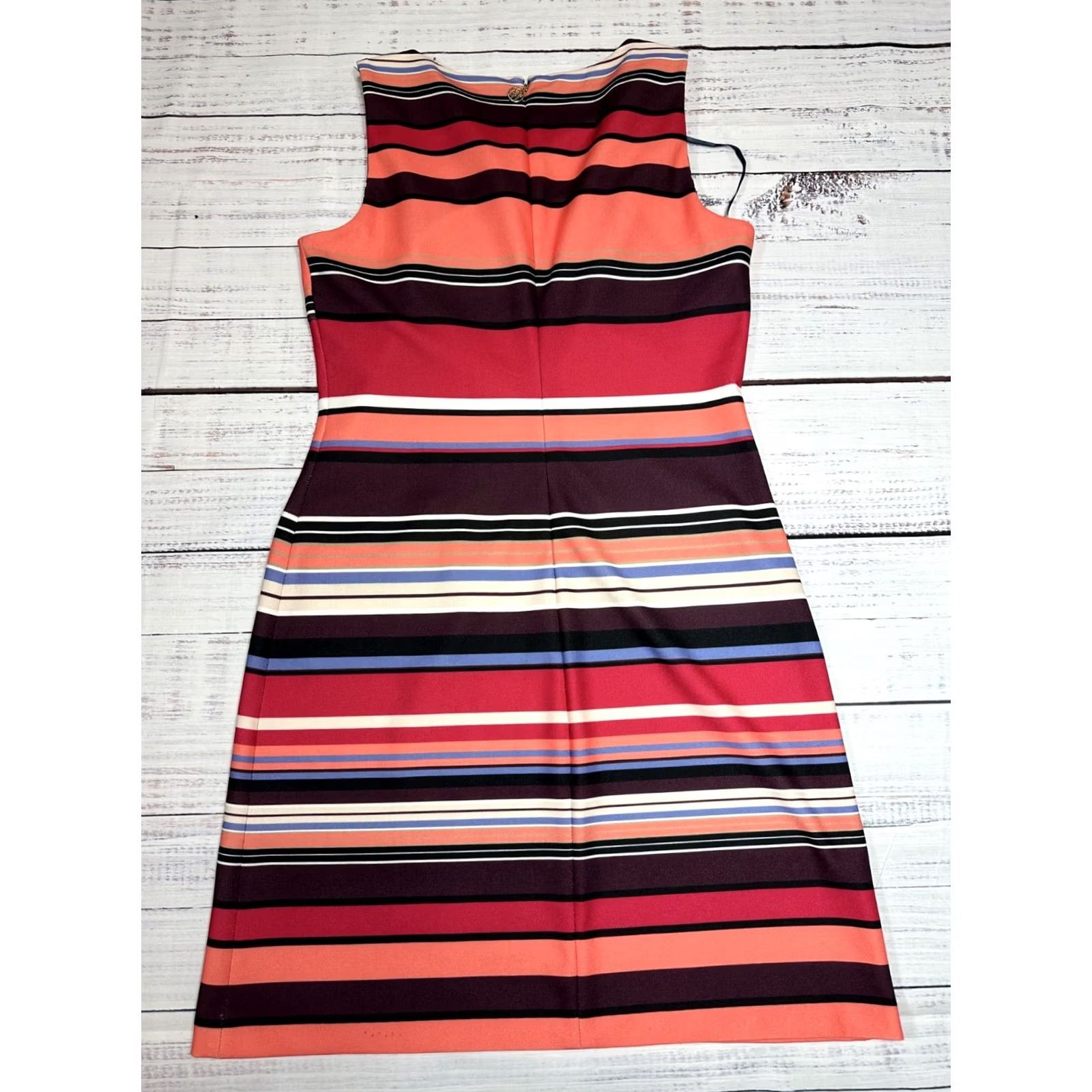 Tommy Hilfiger Tommy Hilfiger Multicolor Stripe Bodycon Dress Sleeveless Mini Summer Sz 8 Size M / US 6-8 / IT 42-44 - 3 Thumbnail