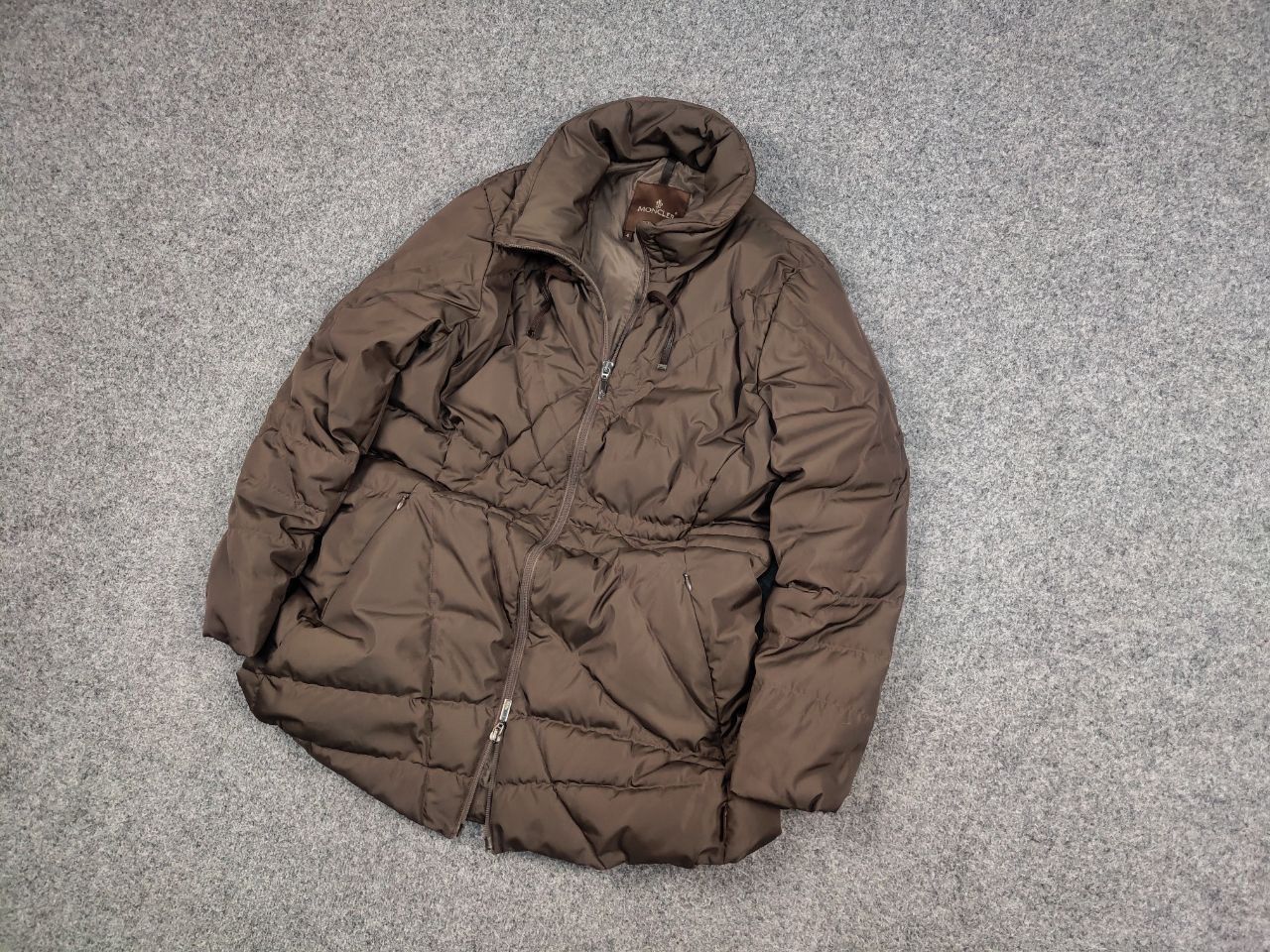 Moncler Vintage Moncler Down Puffer quality Brown Women's Jacket Size L / US 10 / IT 46 - 3 Thumbnail