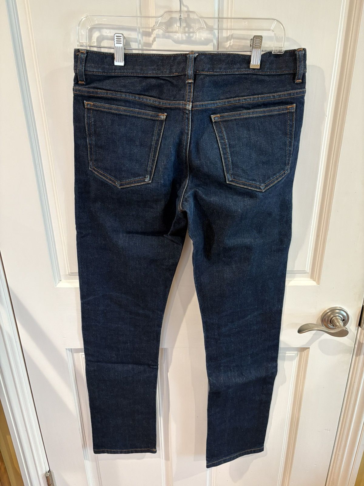 A.P.C. APC Petit Standard Jean Droit Etroit Dark Navy Blue Jeans Size US 30 / EU 46 - 3 Thumbnail