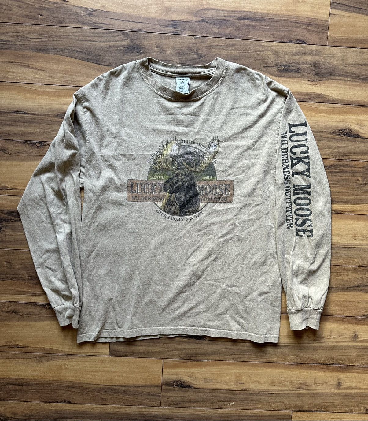 Cabelas Cabelas Lucky Moose Graphic T-Shirt Size US M / EU 48-50 / 2 - 2 Thumbnail