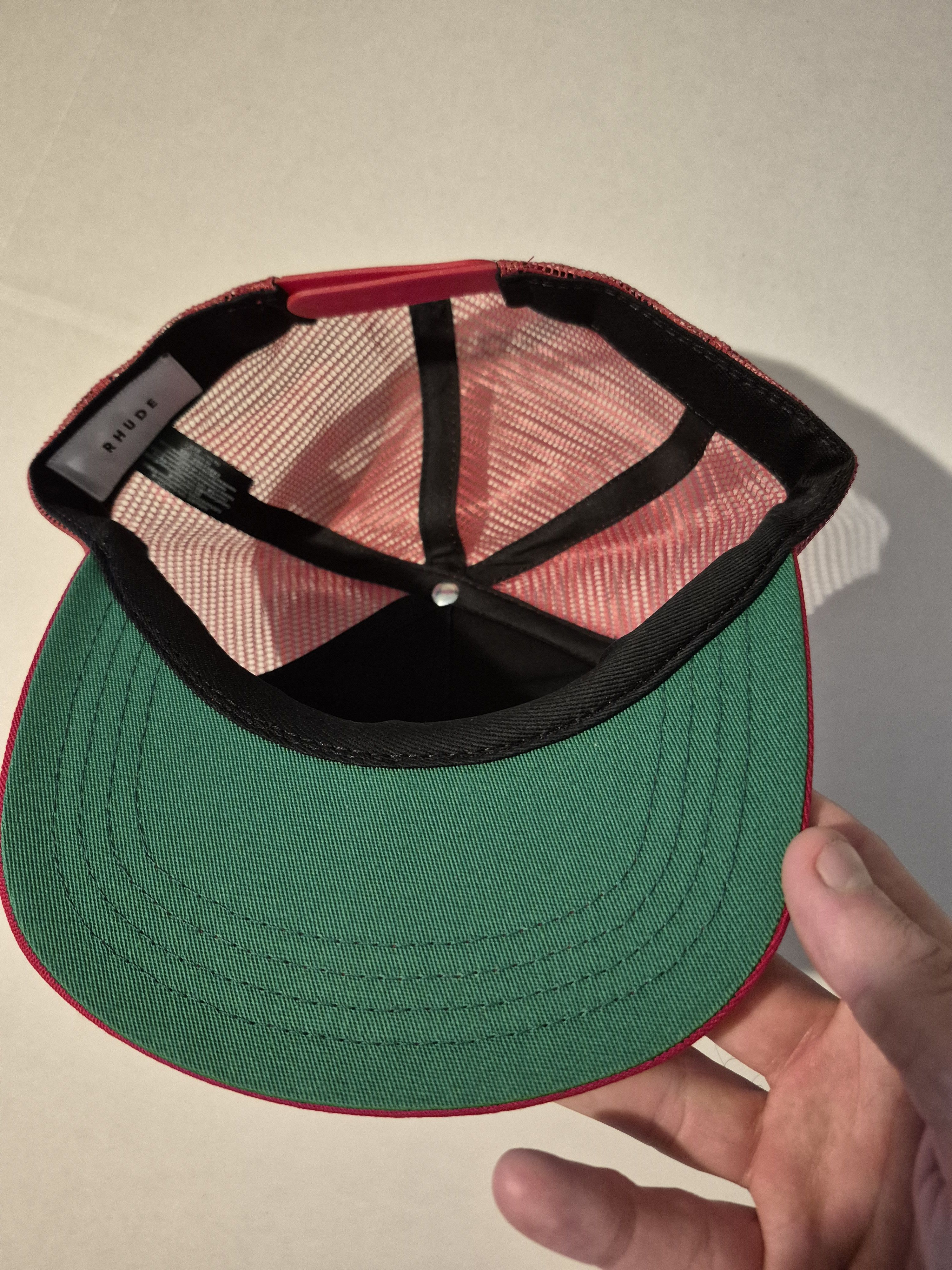 Rhude Rhude Eagle Dream Trucker White/Red Size ONE SIZE - 2 Thumbnail