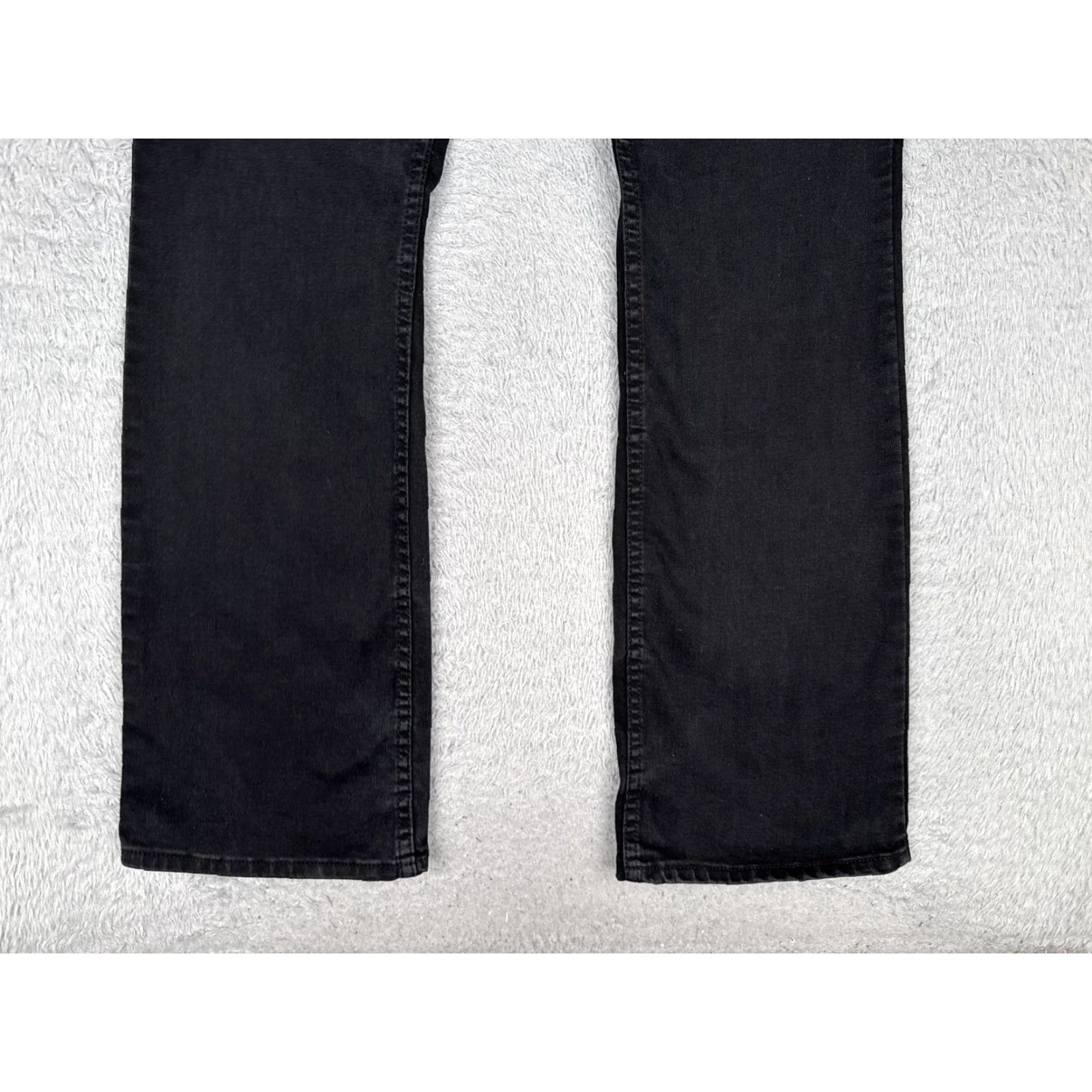 Lee LEE Jeans Womens 12 Bootcut Denim High Rise Black Dark Wash Stretch Casual 32x32 Size 34" / US 12 / IT 48 - 2 Thumbnail