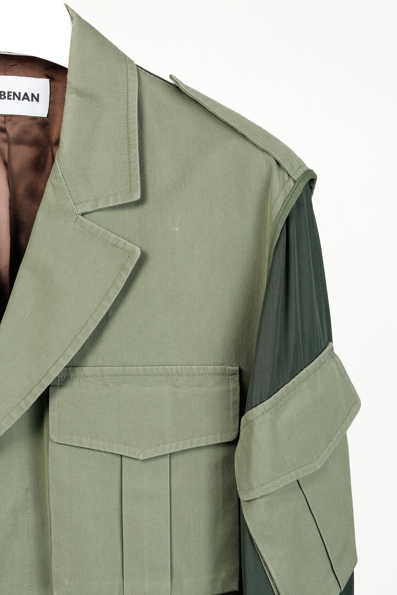 Umit Benan Umit Benan SS/16 Runway Green Belted Cargo Trench Coat Size US L / EU 52-54 / 3 - 5 Thumbnail