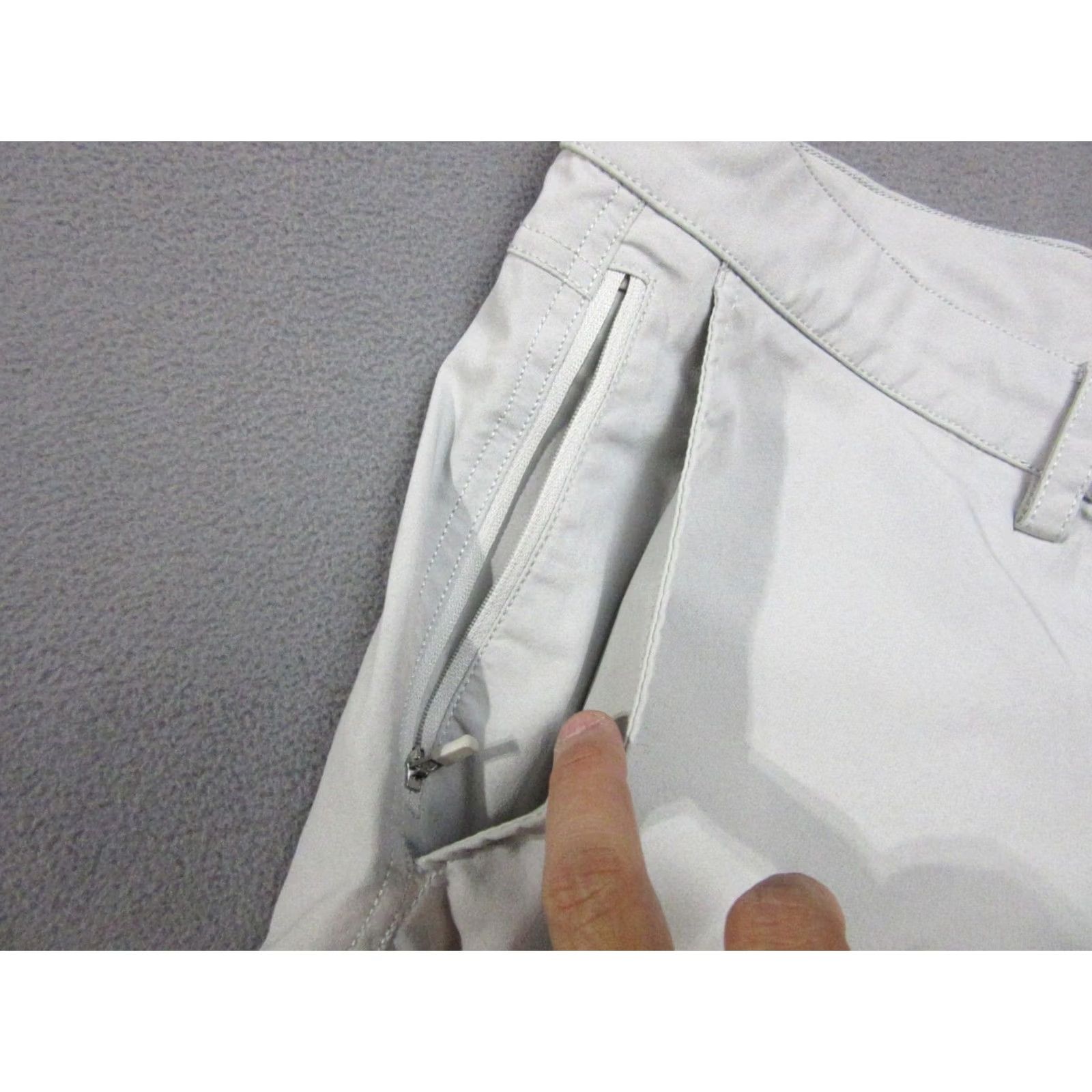 Vintage Tasc Performance Shorts Mens 38 Gray Chino Tailored Logo Mid Rise Slash Pockets Athleisure Stretch Size US 38 / EU 54 - 5 Thumbnail