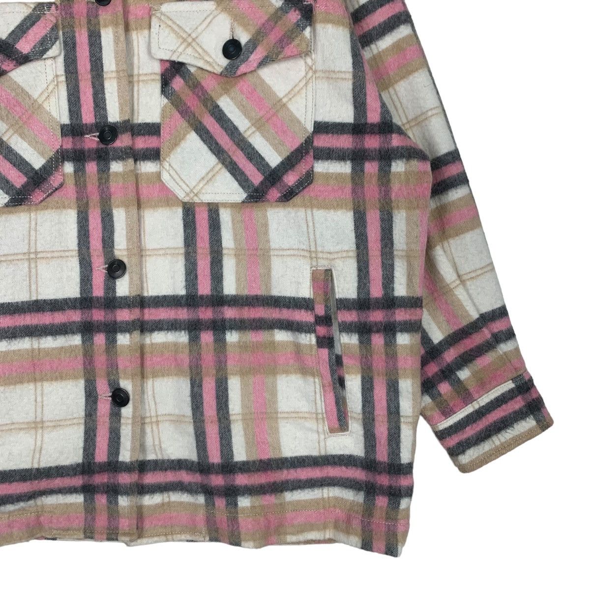 Zara ZARA CHECKED PLAID TARTAN PINK FLANNEL #0330-C15 Size XS / US 0-2 / IT 36-38 - 5 Thumbnail