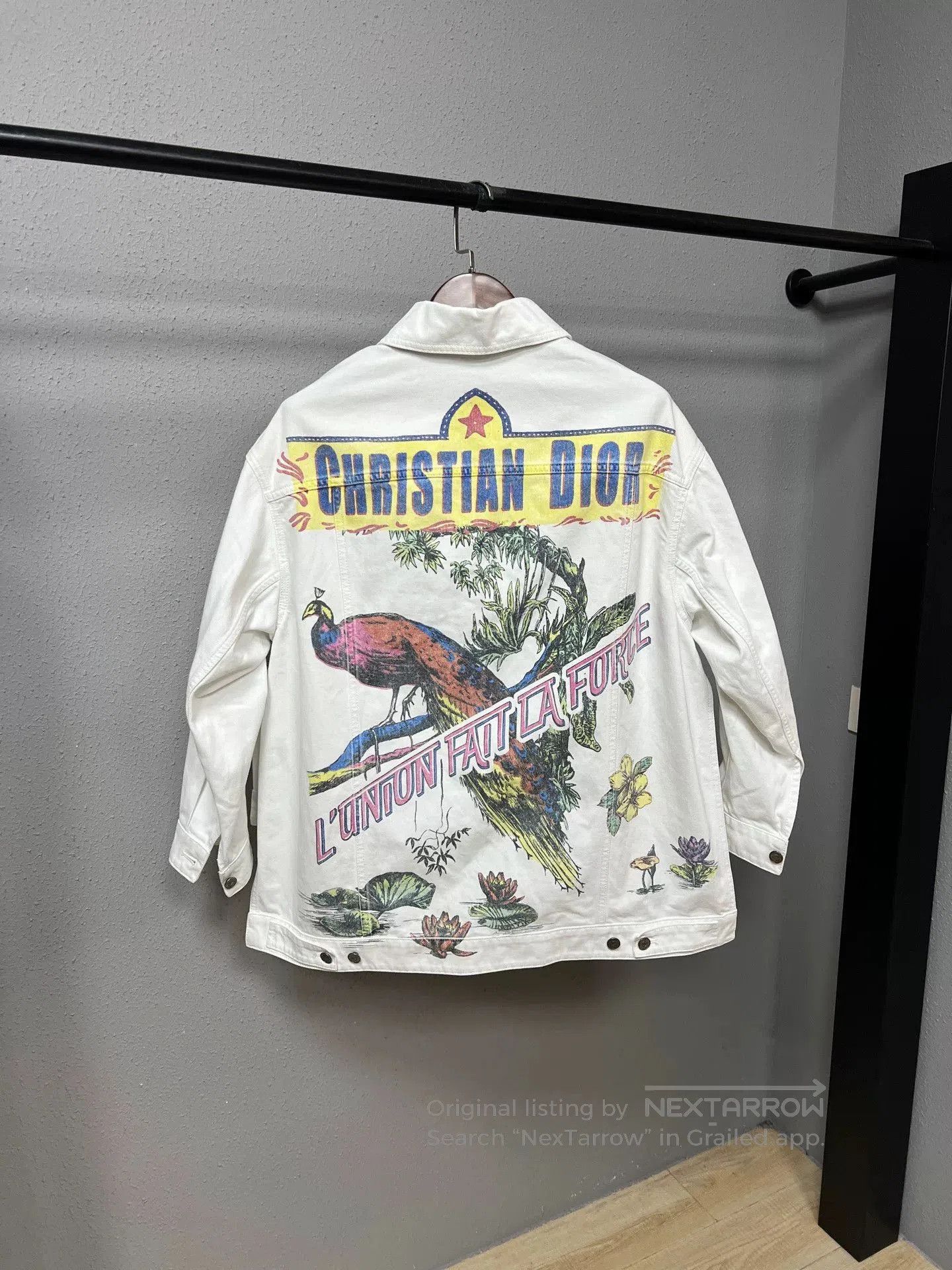 Dior christian dior peacock denim jacket. Size XS / US 0-2 / IT 36-38 - 2 Thumbnail