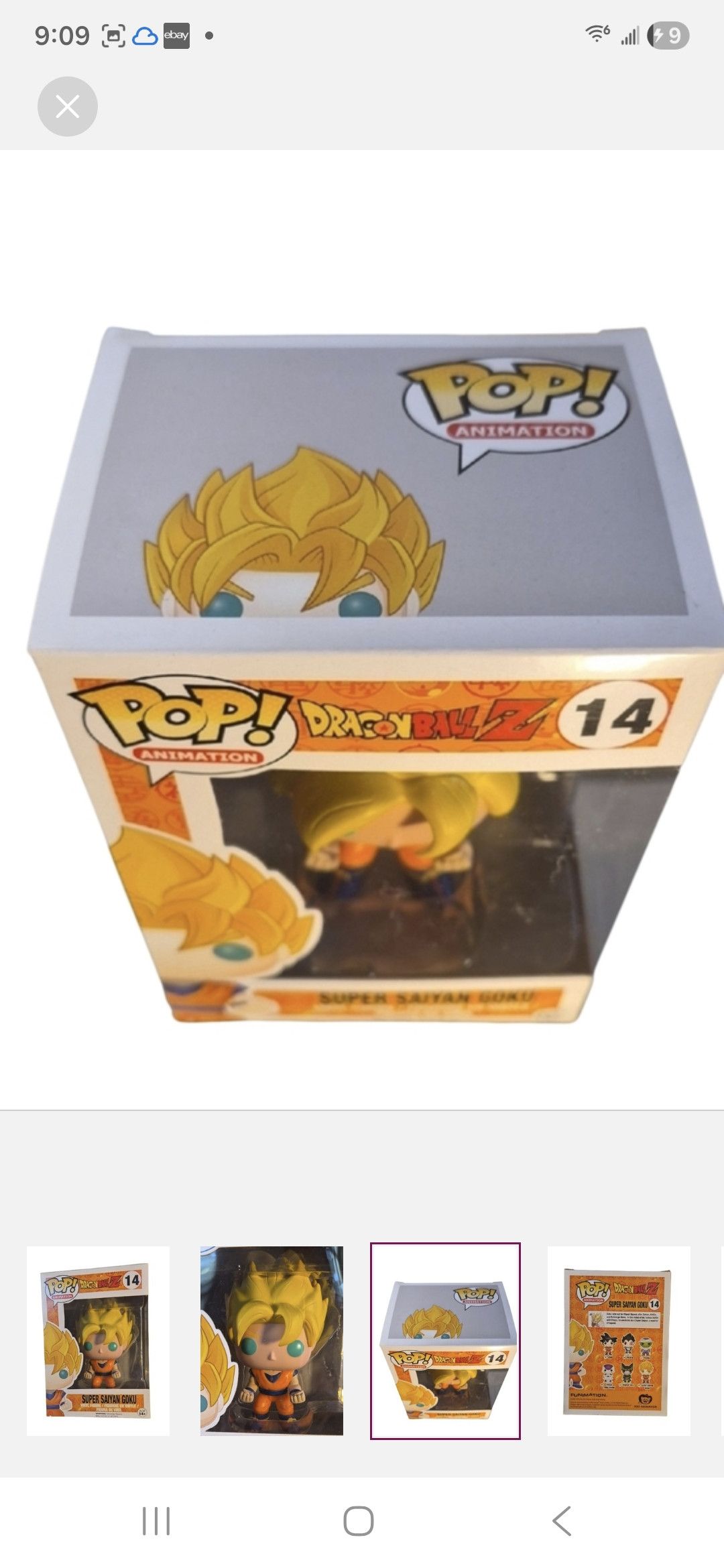 Other Funko × Dragon Ball Z Super Saiyan Goku Funko Vinyl Figure Size ONE SIZE - 3 Thumbnail