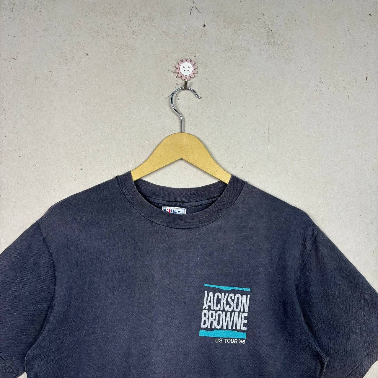Band Tees Vintage 80s Jackson Browne 1986 US Tour T-Shirt Faded M USA Size US M / EU 48-50 / 2 - 4 Thumbnail