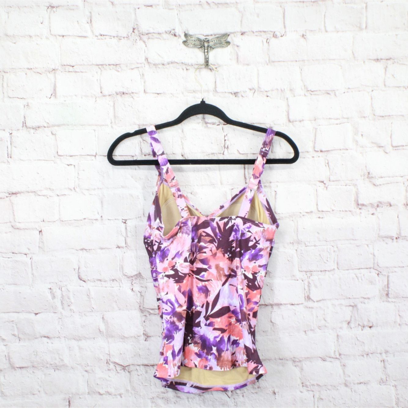 L.L. Bean LL Bean Shaping Swimwear Tankini Top Floral Print Size 8 Size M / US 6-8 / IT 42-44 - 6 Thumbnail