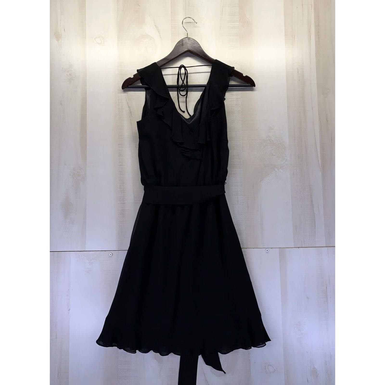 white house black market black ruffle dress Size XS Short Sleeve  The Sequel Shop Its fashionable White House Black Market Ruffle
