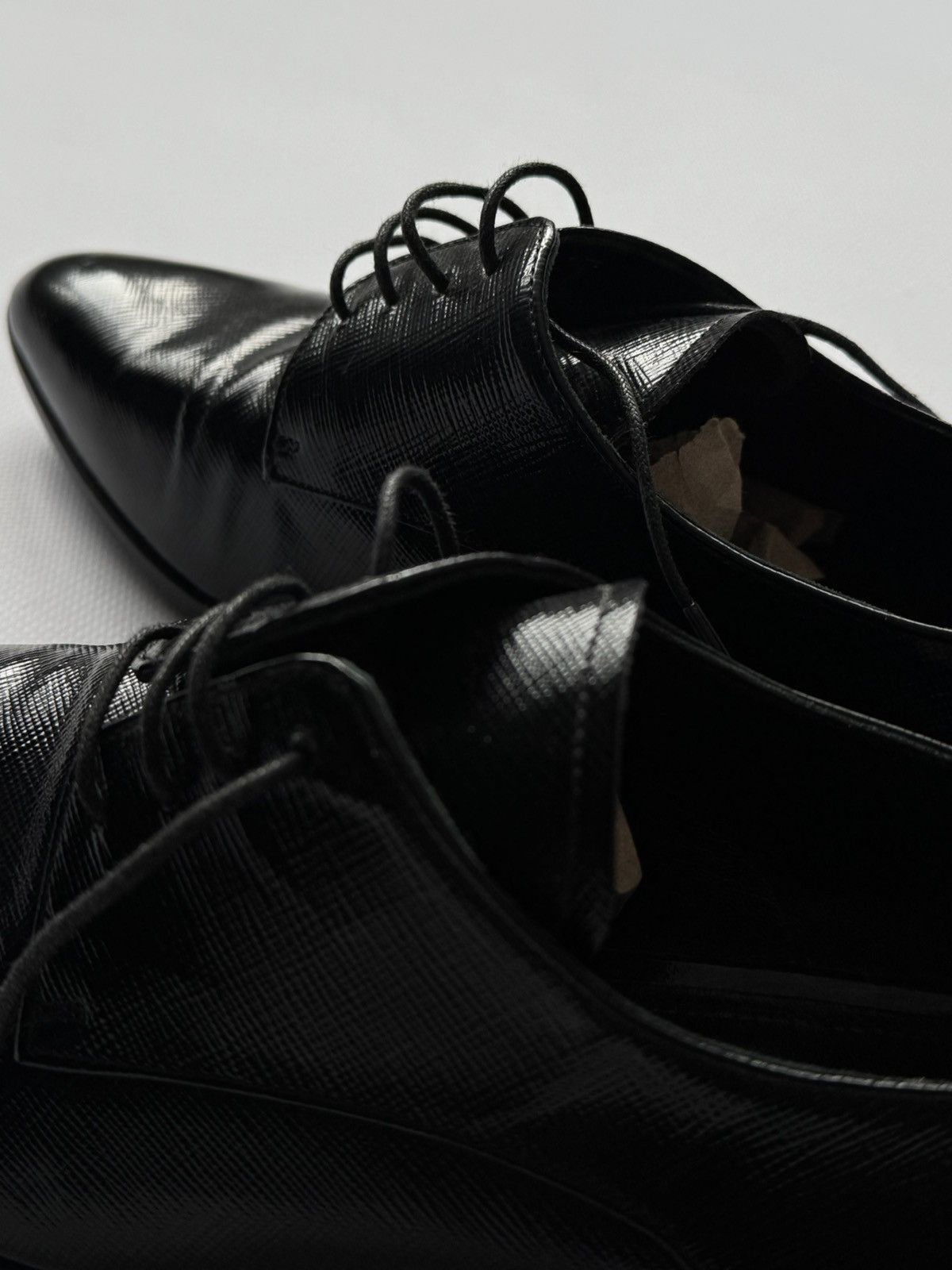 Prada Prada Women's Derby Leather Shoes Size US 6 / IT 36 - 3 Thumbnail