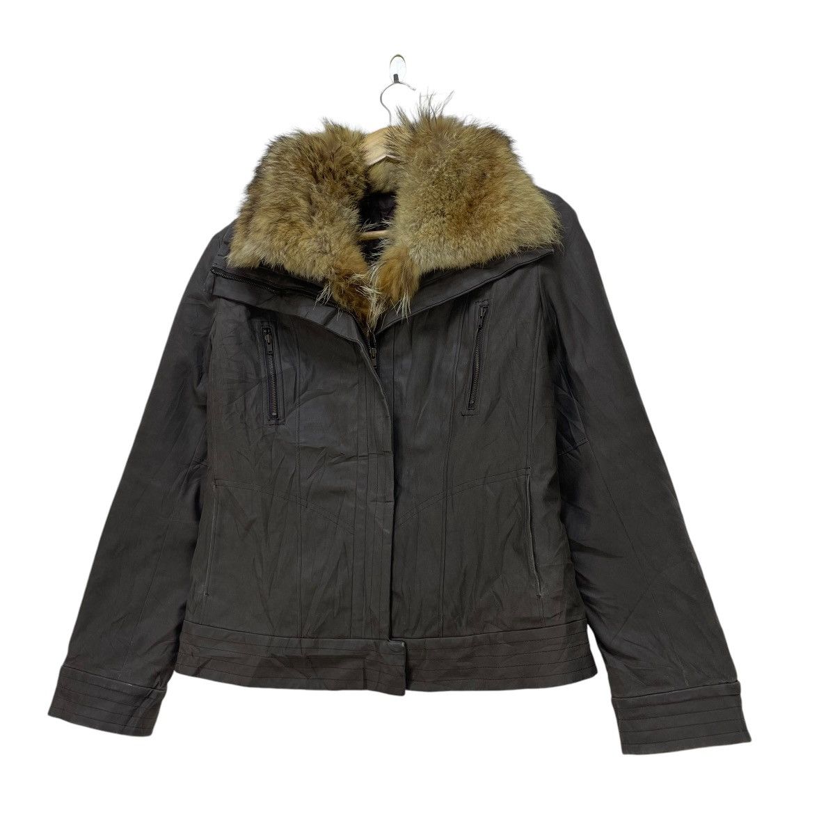 Le Grande Bleu (L.G.B.) × Michel Klein Michel Klein Paris Faux Fur Crop Jacket Size S / US 4 / IT 40 - 3 Thumbnail