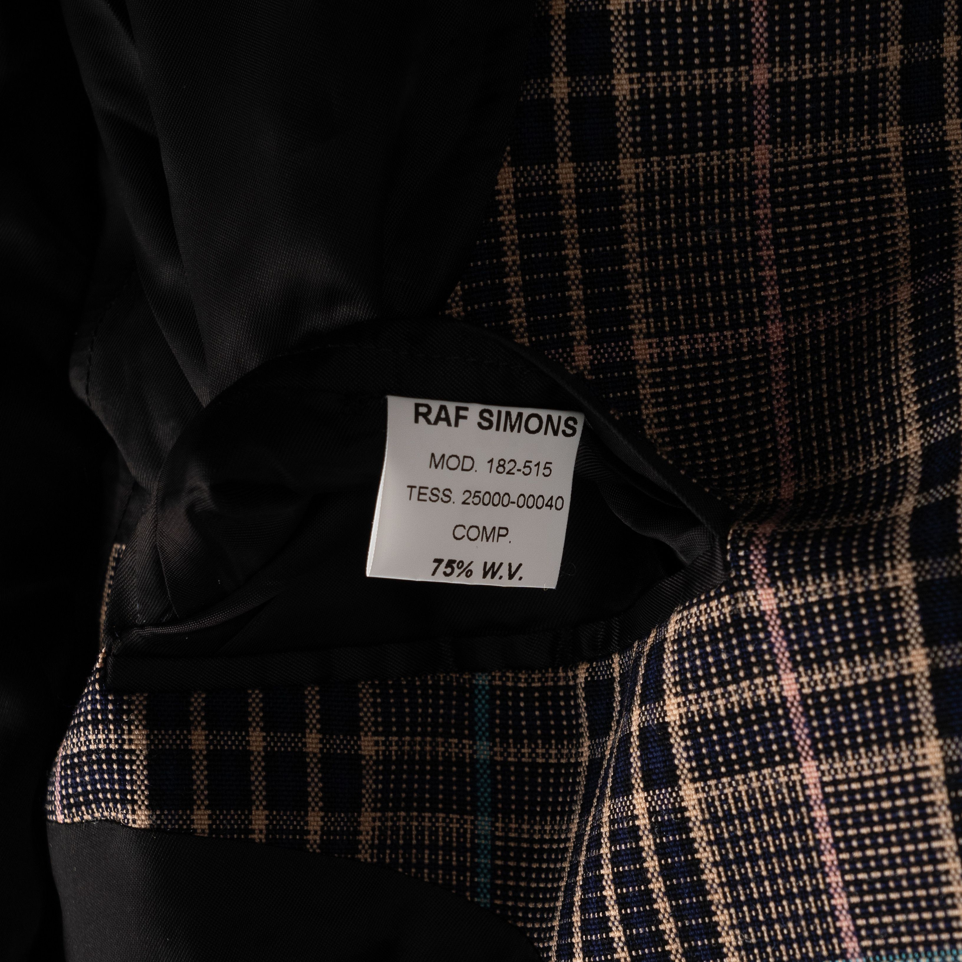 Raf Simons Raf Simons Back Zip Plaid Blazer Brown Size US L / EU 52-54 / 3 - 14 Thumbnail