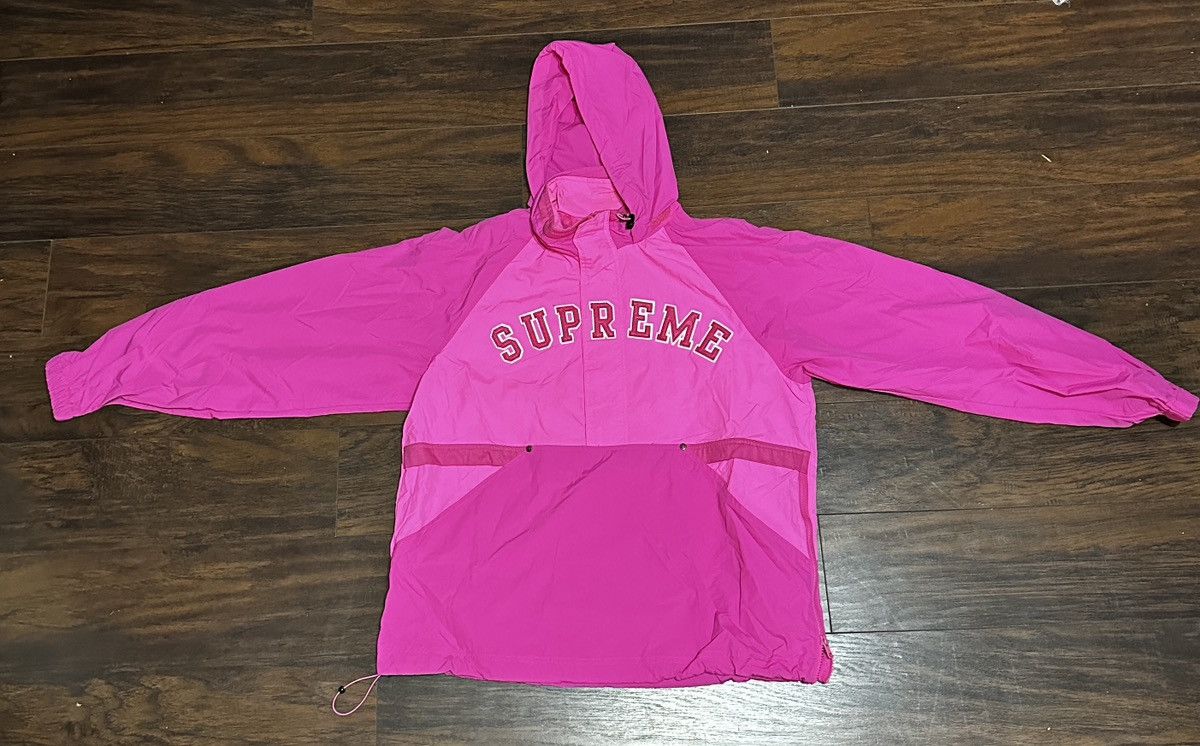 image of Supreme Court Half Zip Pullover in Pink, Men's (Size Medium)