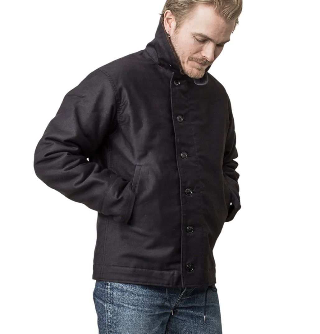🔥VINTAGES U.S AVIREX USN SHERPA DECK JACKET