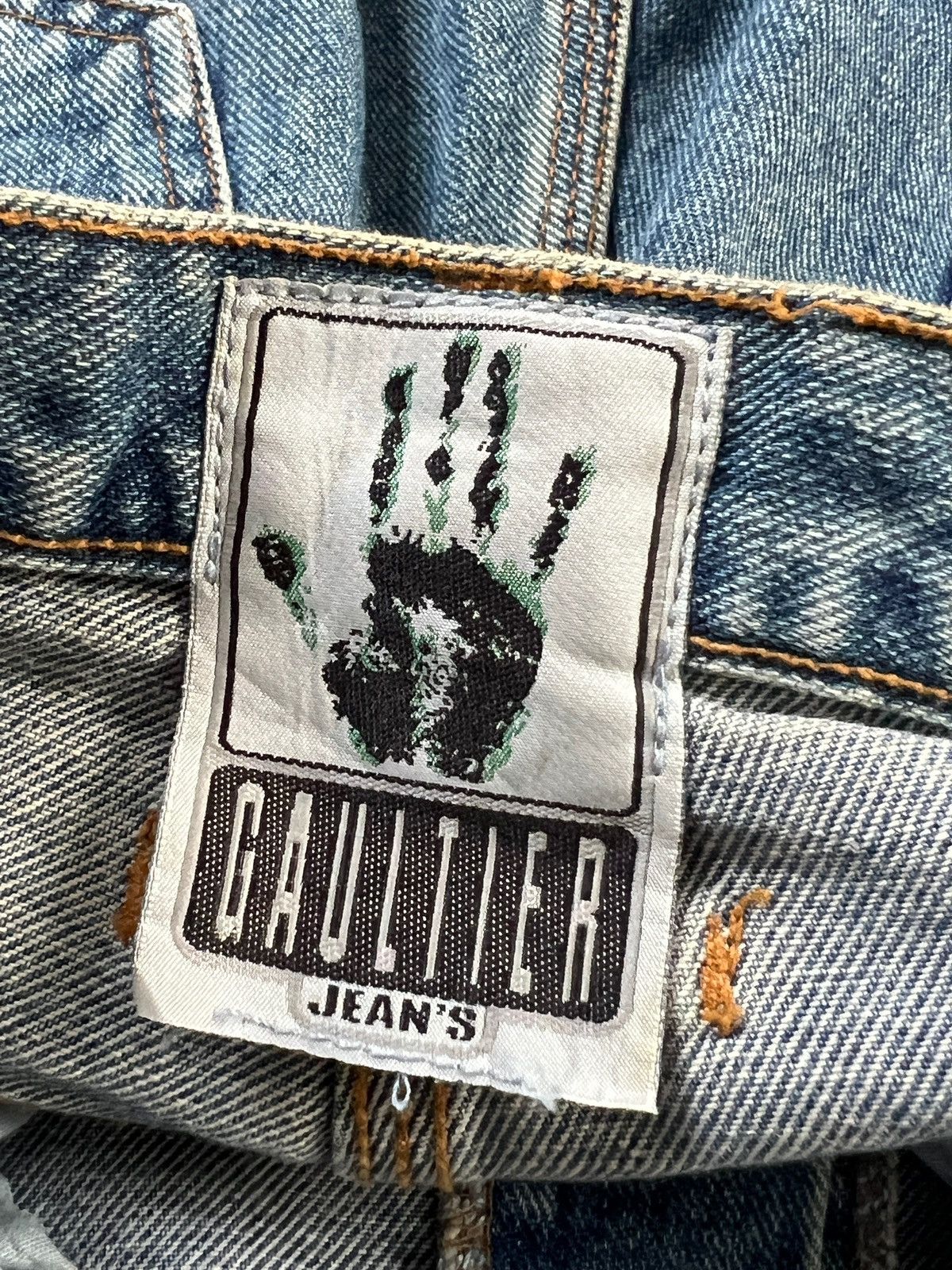 Gaultier Homme Objet × Jean Paul Gaultier Vintage Gaultier Jeans Tapered Washed Denim Size US 29 - 13 Thumbnail