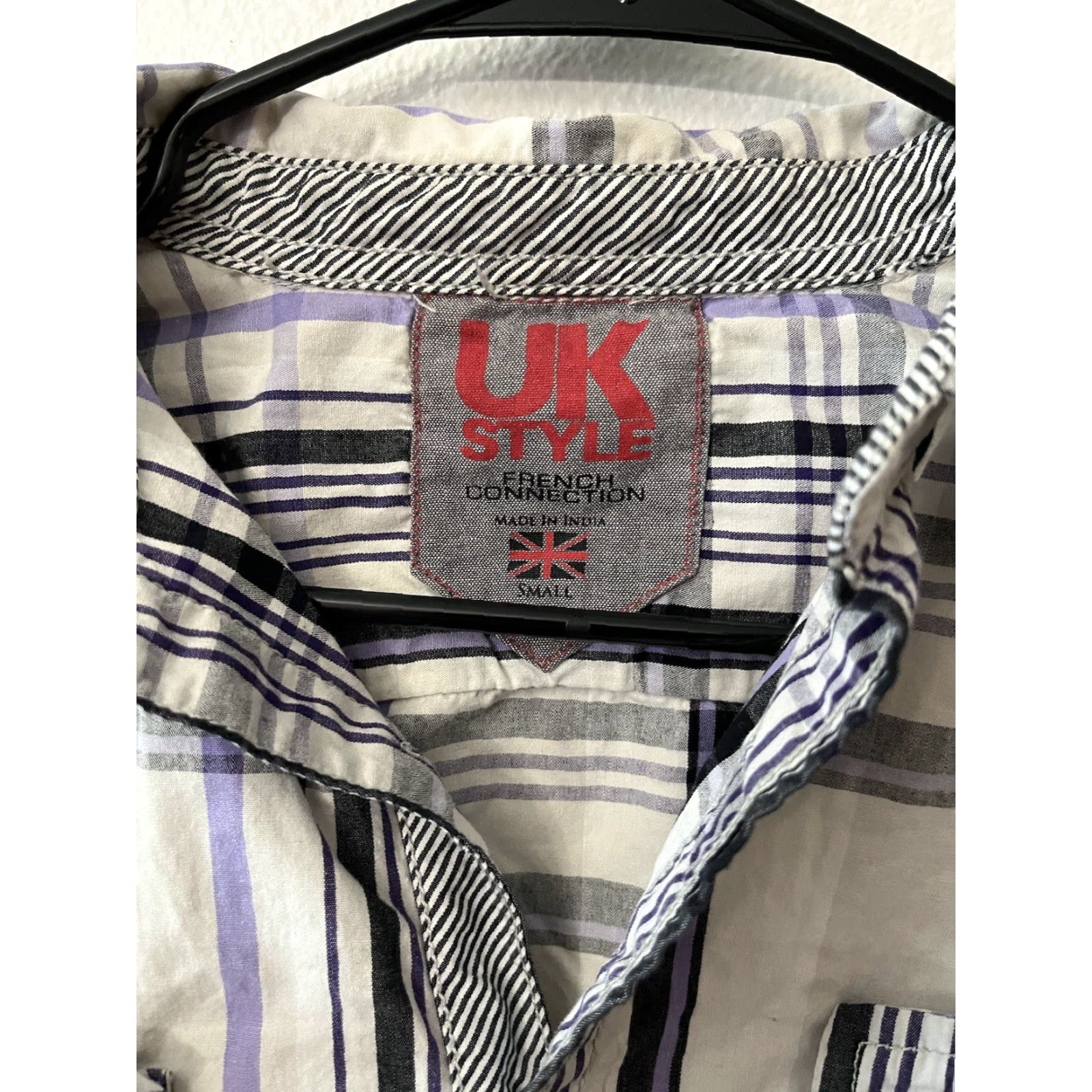 French Connection UK Style French Connection Multi Plaid Short Sleeve Button Up Pockets Men S Size US 29 - 3 Thumbnail
