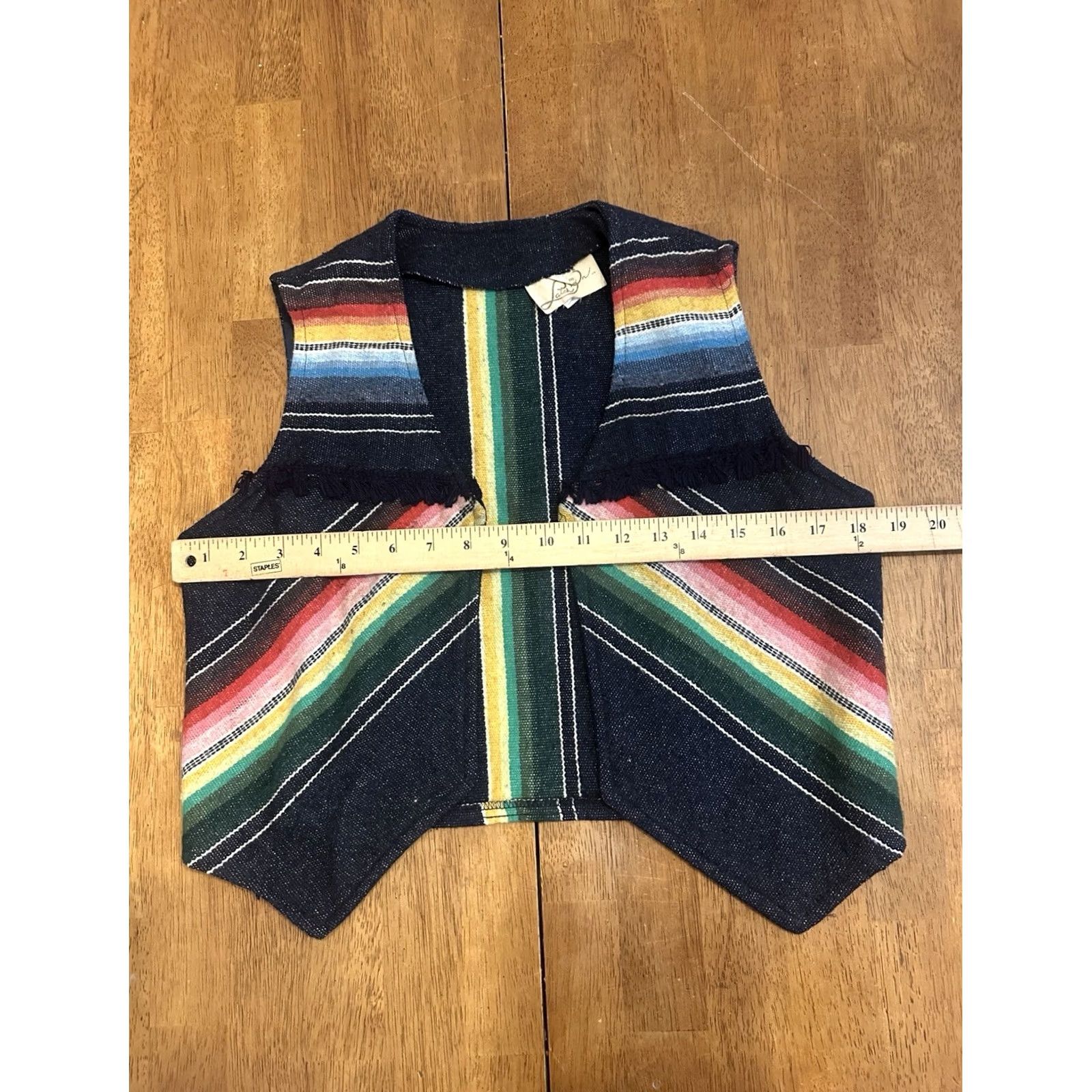 Rainbow VINTAGE Latch On Wool Vest Rainbow Women’s Small 70s Size S / US 4 / IT 40 - 7 Thumbnail