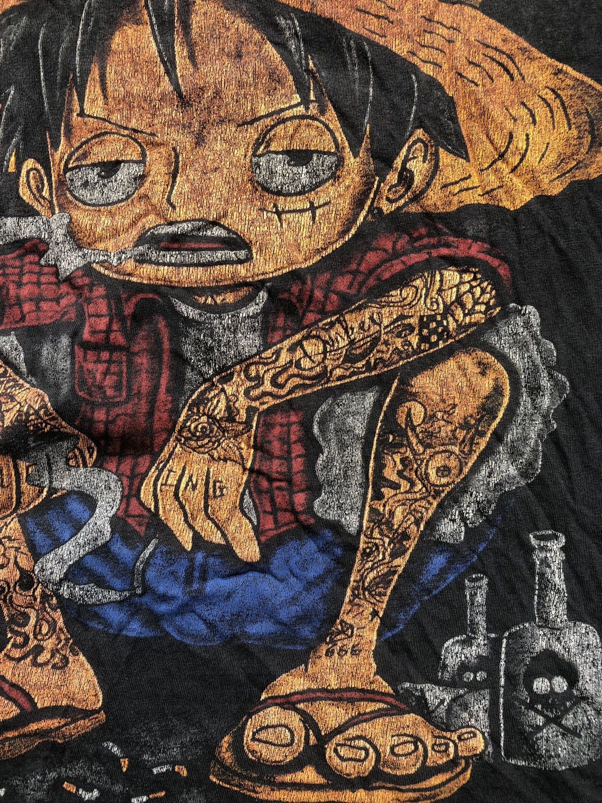 Hysteric Glamour × If Six Was Nine × Le Grande Bleu (L.G.B.) Rare Item Luffy One Piece Stoner Tshirt Rock Punk Style Size US M / EU 48-50 / 2 - 6 Thumbnail