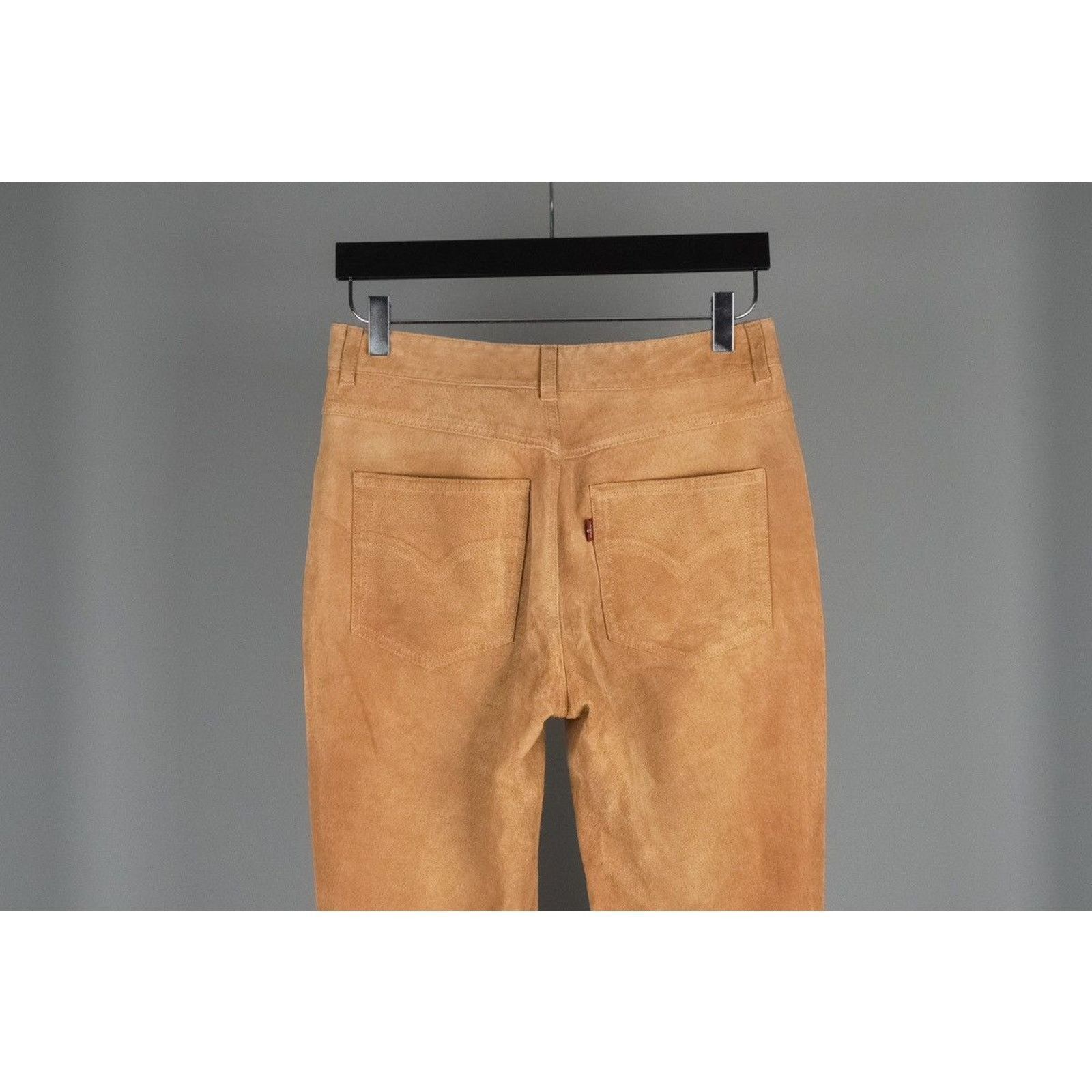 Levi's Vintage levis strauss bootcut real suede leather brown pants Size US 28 / EU 44 - 4 Thumbnail