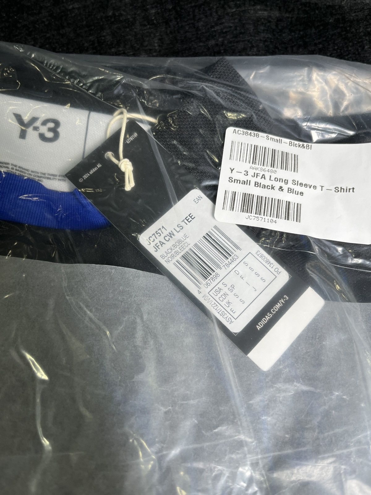 Adidas × Y-3 × Yohji Yamamoto adidas JFA Y-3 oversize Long Sleeves Tee Size US S / EU 44-46 / 1 - 9 Thumbnail
