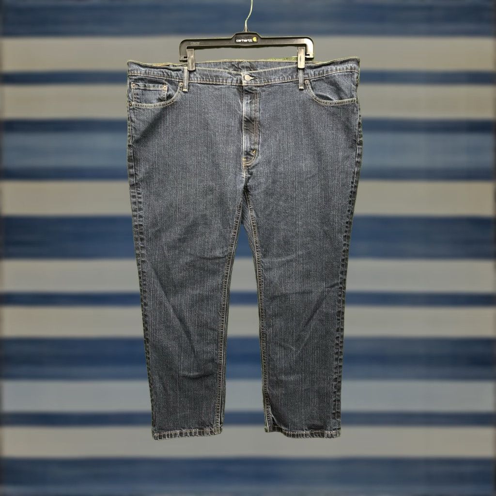 Levi's Levi's 541 Jeans Men 52x30 Dark Blue Relaxed Straight 5-Pocket Denim Big & Tall USA 90s College Logo Mens Size US 36 / EU 52 - 1 Thumbnail