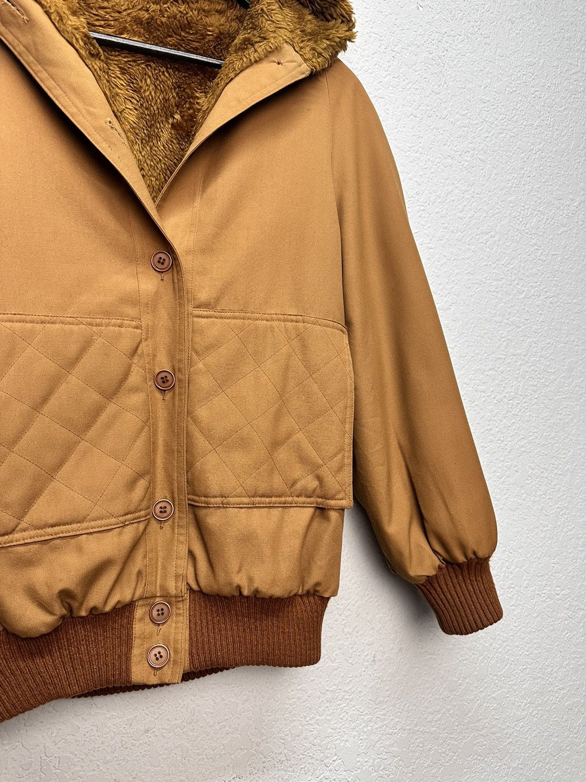 If Six Was Nine Vintage Brown Bomber Jacket Fleece Lined 90s Workwear LGB Size US M / EU 48-50 / 2 - 3 Thumbnail
