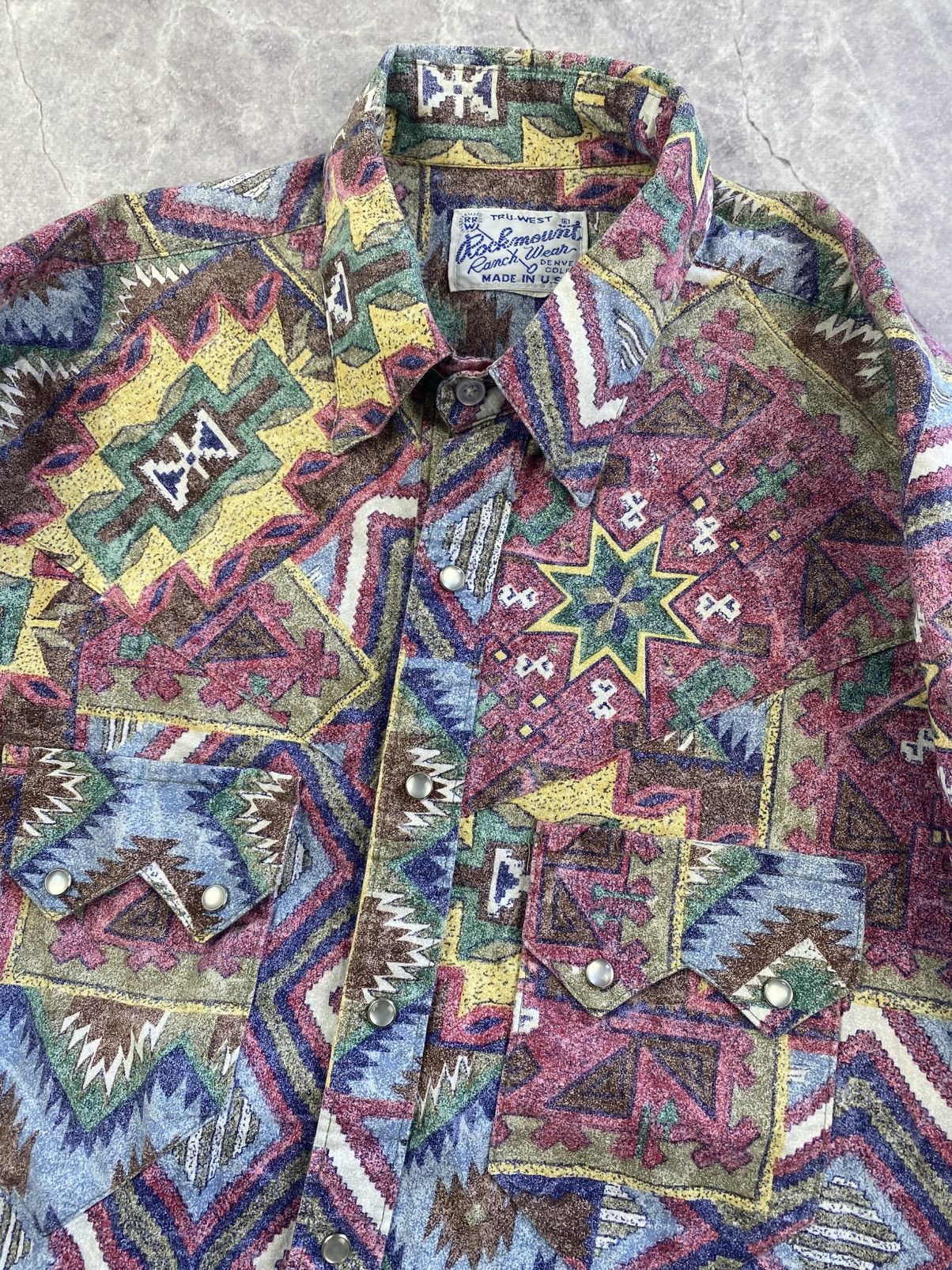 Rockmount Ranch Wear Rockmount Ranch Wear Aztec Print Button Shirt Size: M Size US M / EU 48-50 / 2 - 2 Thumbnail