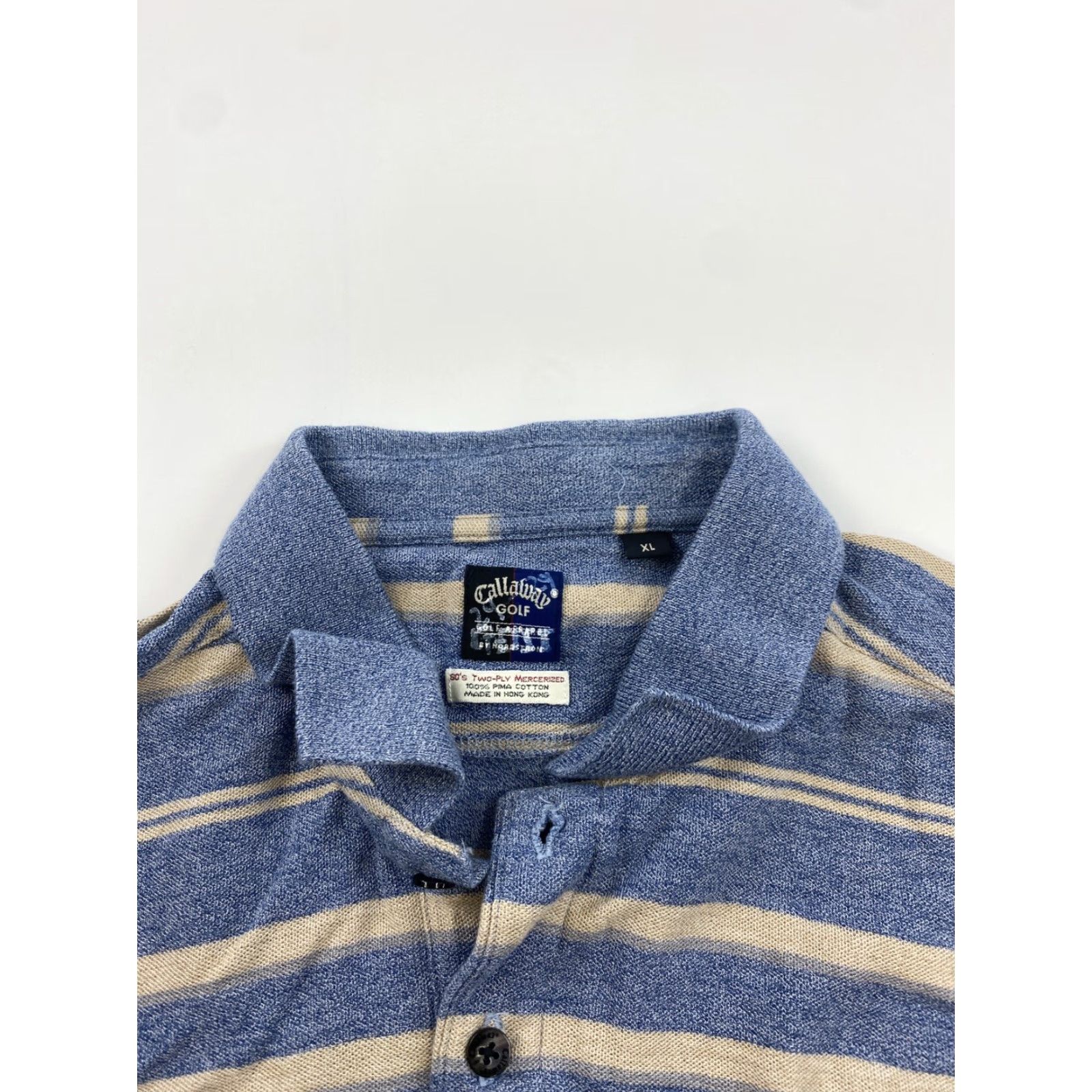 Callaway Callaway Golf Polo Shirt Striped Short Sleeve Mens XL Multicolor Shirt Polo XL Mens Callaway Golf Polo Shirt Size US XL / EU 56 / 4 - 4 Thumbnail
