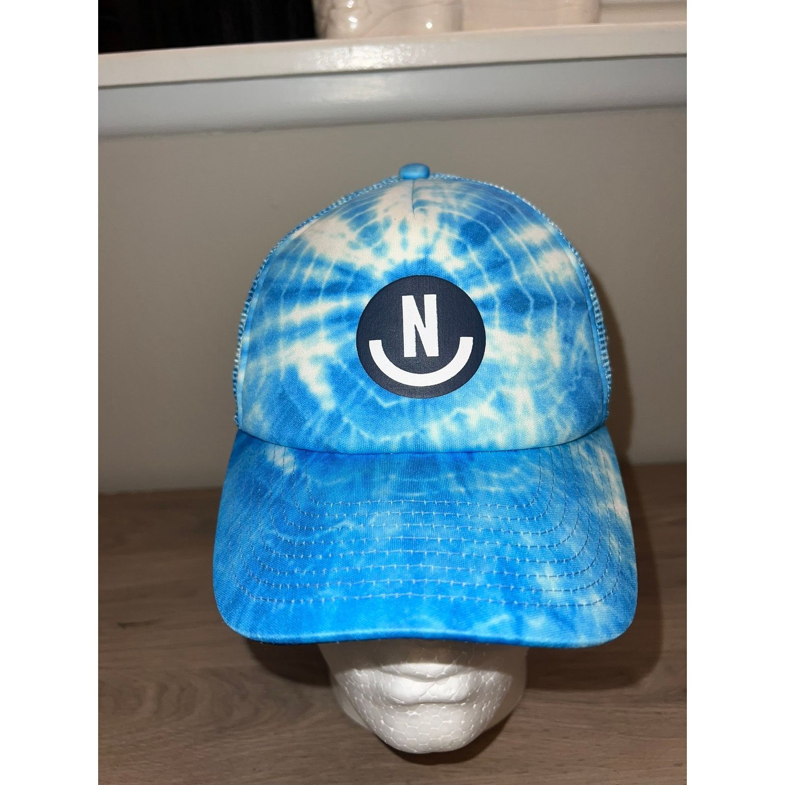NEFF Neff Hat Blue Tie Dye Clouds Headwear Cap OS Size ONE SIZE - 2 Thumbnail