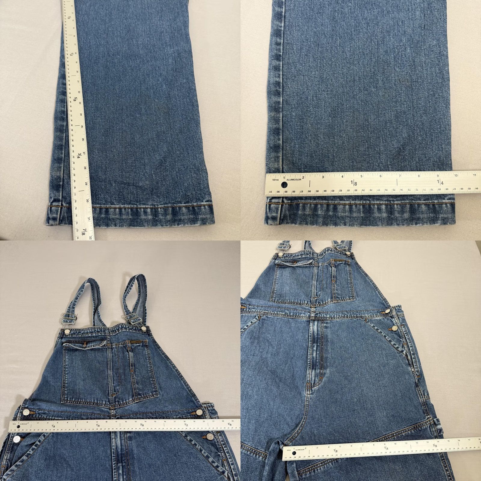 Calvin Klein VINTAGE Calvin Klein Jeans Overalls Mens XL Blue Denim Bib Carpenter Pants 90s Size US 36 / EU 52 - 8 Thumbnail